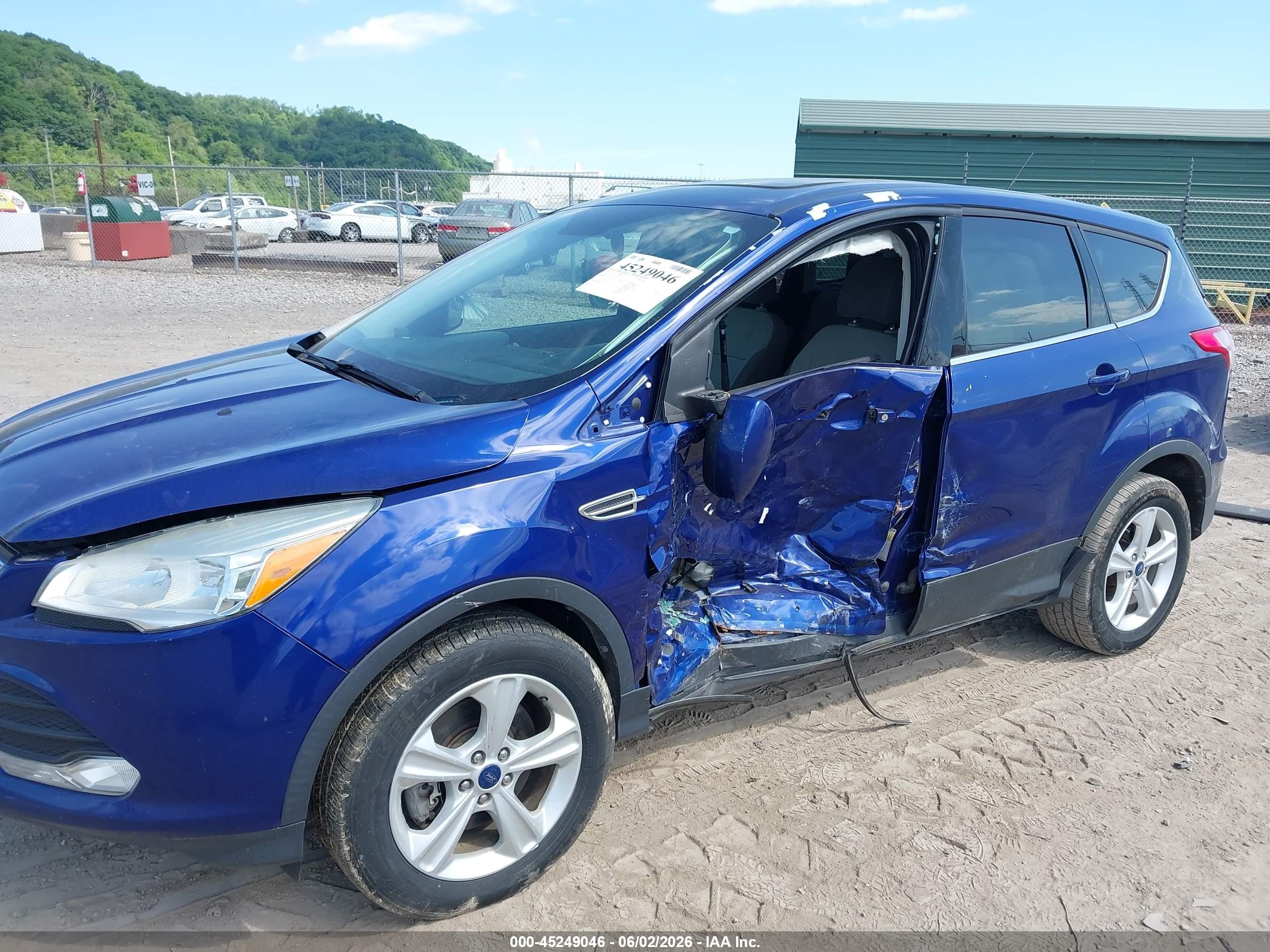 2014 Ford Escape Se Blue vin: 1FMCU0G99EUC69180