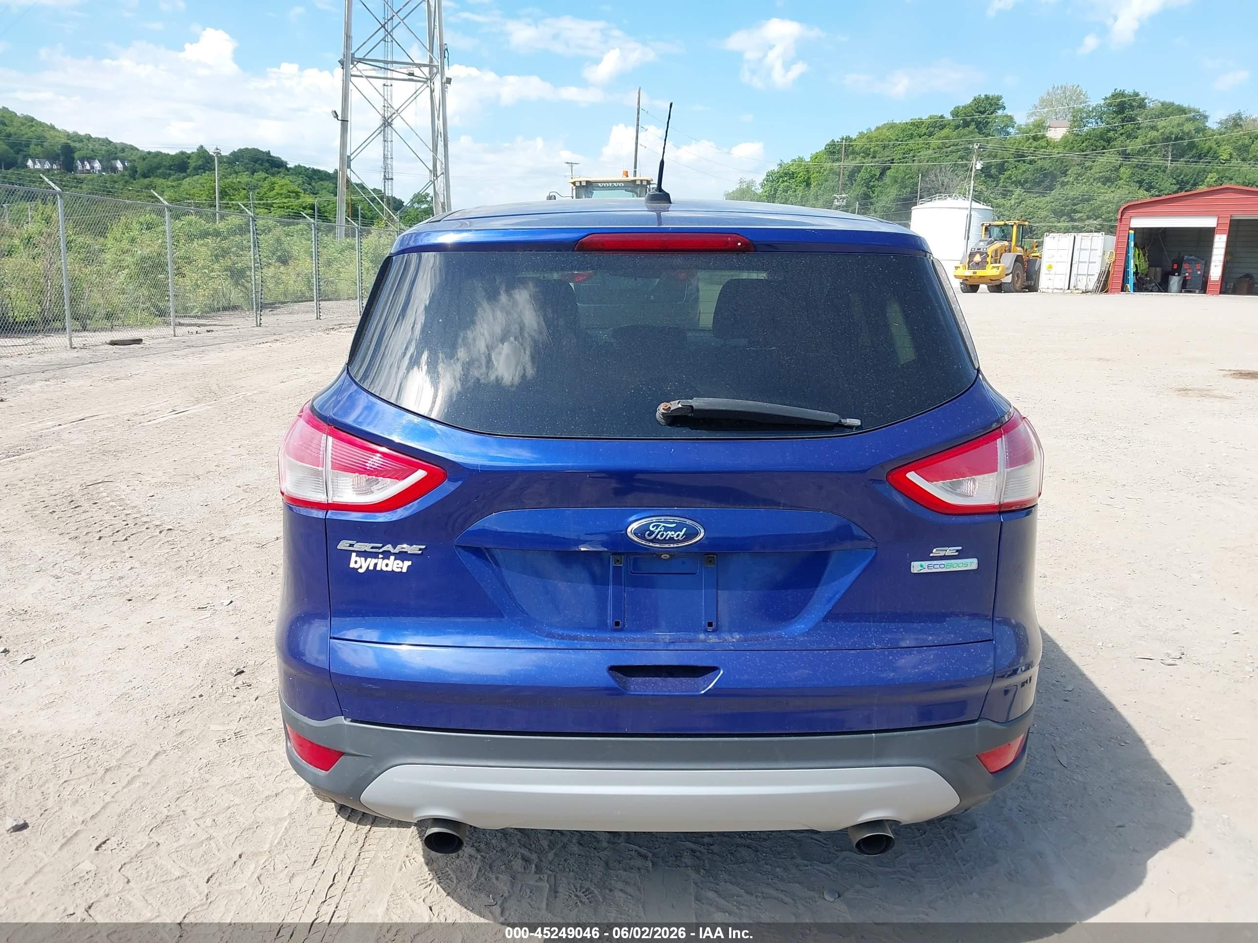 2014 Ford Escape Se Blue vin: 1FMCU0G99EUC69180