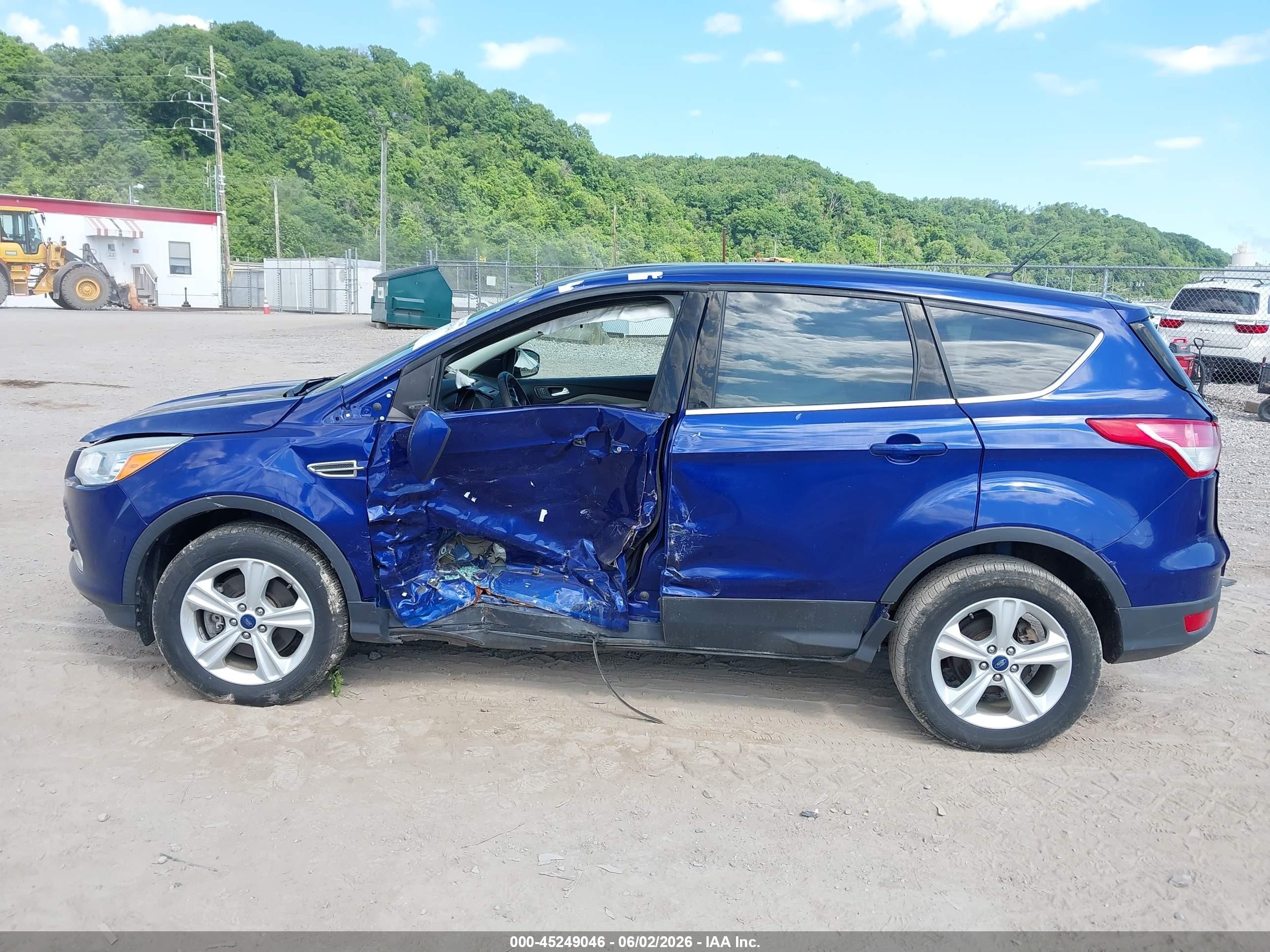 2014 Ford Escape Se Blue vin: 1FMCU0G99EUC69180