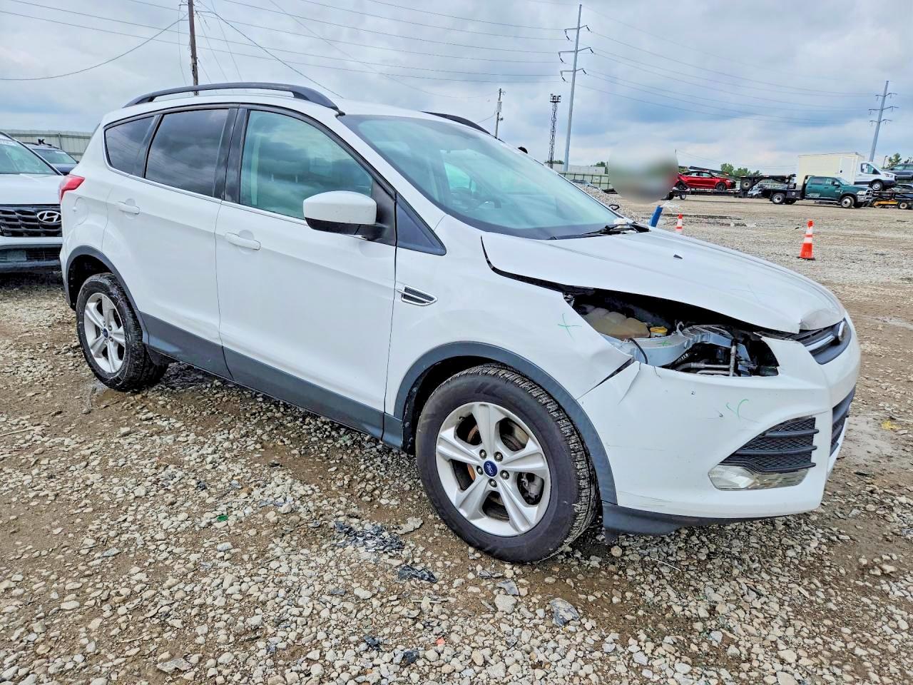 2014 Ford Escape Se White vin: 1FMCU0G99EUD14425