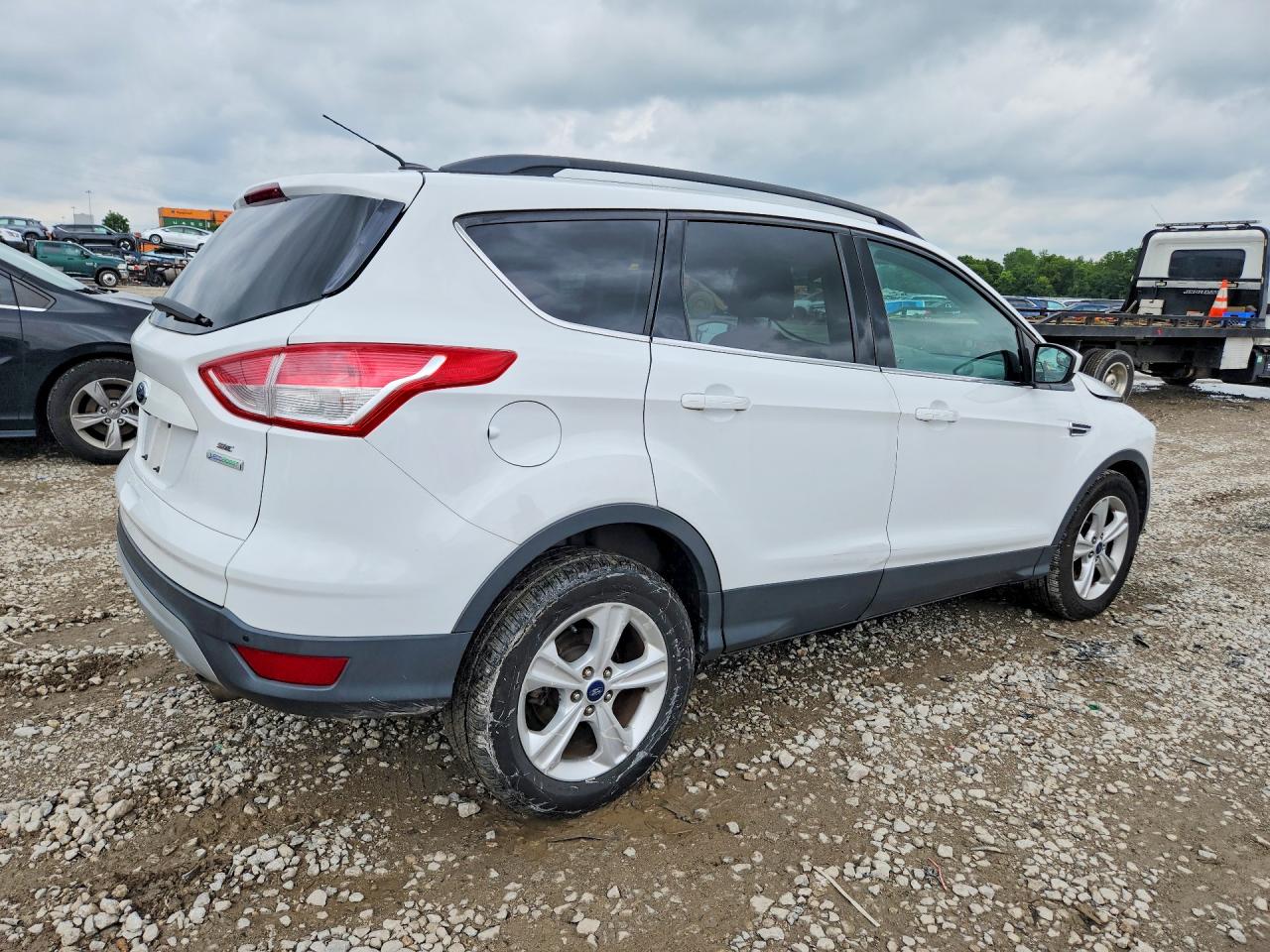 2014 Ford Escape Se White vin: 1FMCU0G99EUD14425