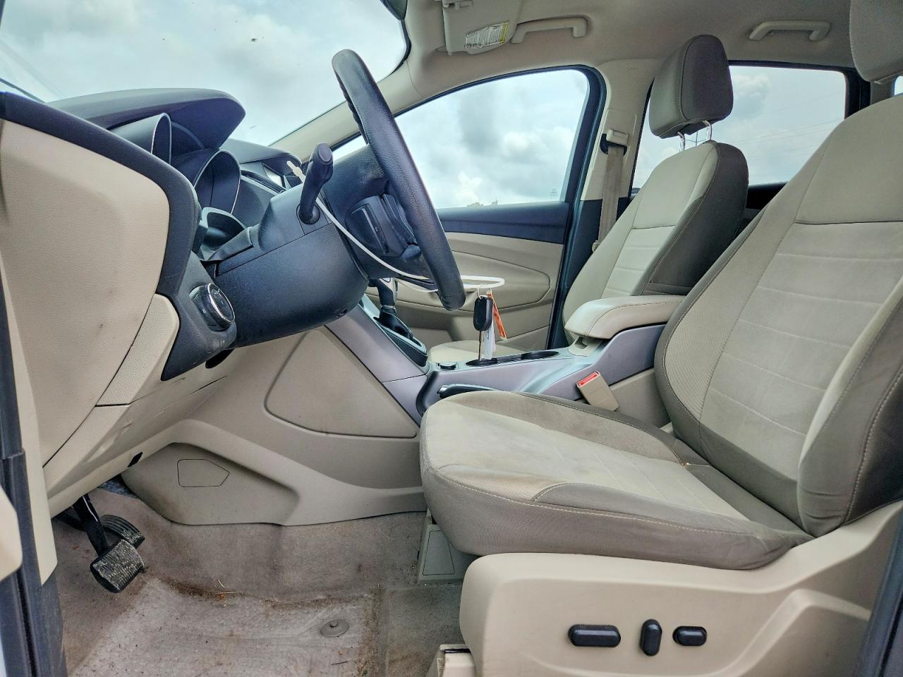 2014 Ford Escape Se White vin: 1FMCU0G99EUD14425