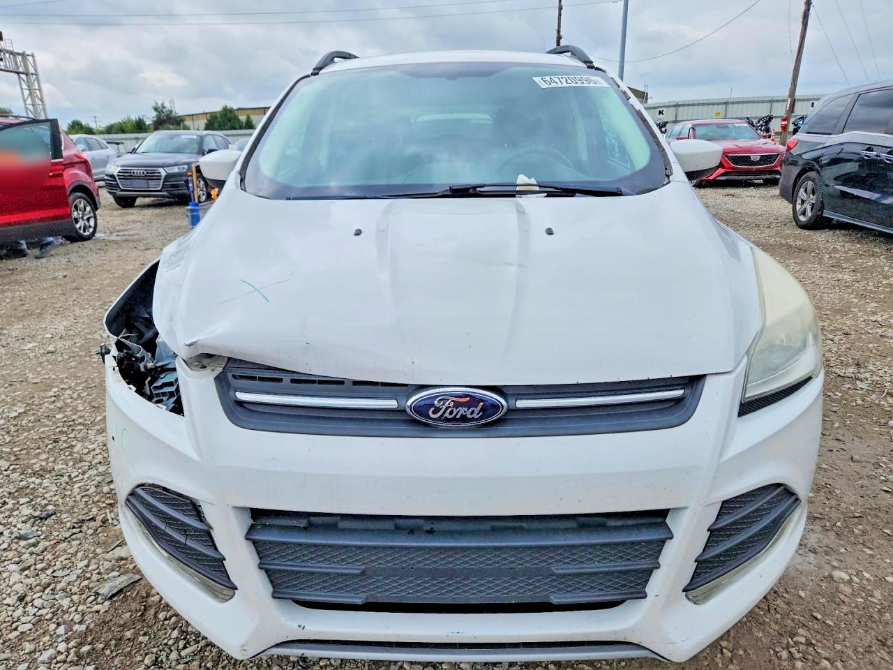2014 Ford Escape Se White vin: 1FMCU0G99EUD14425
