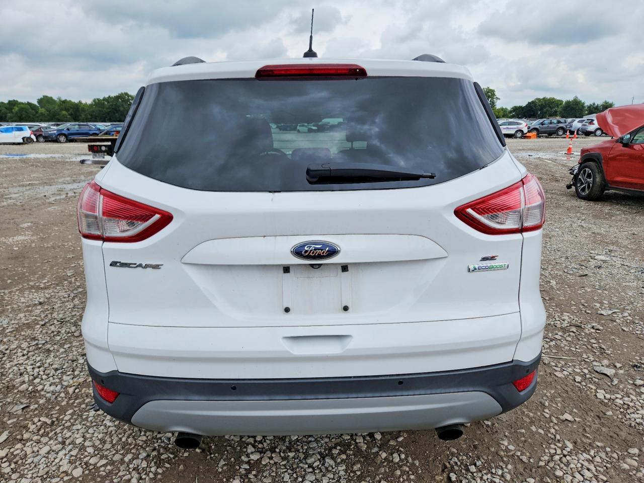 2014 Ford Escape Se White vin: 1FMCU0G99EUD14425