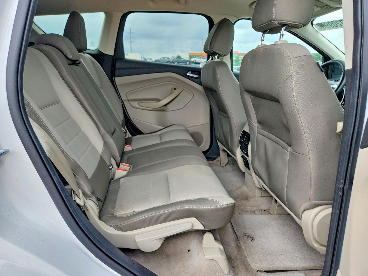 2014 Ford Escape Se White vin: 1FMCU0G99EUD14425