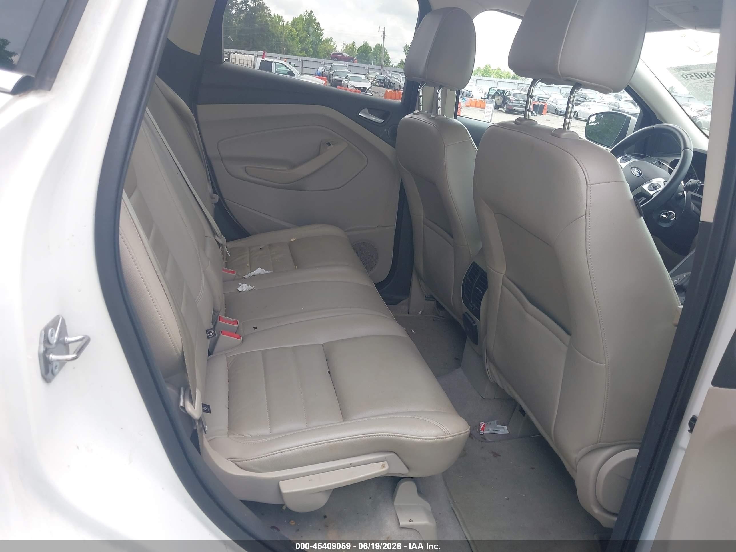 2014 Ford Escape Se White vin: 1FMCU0G99EUD24081
