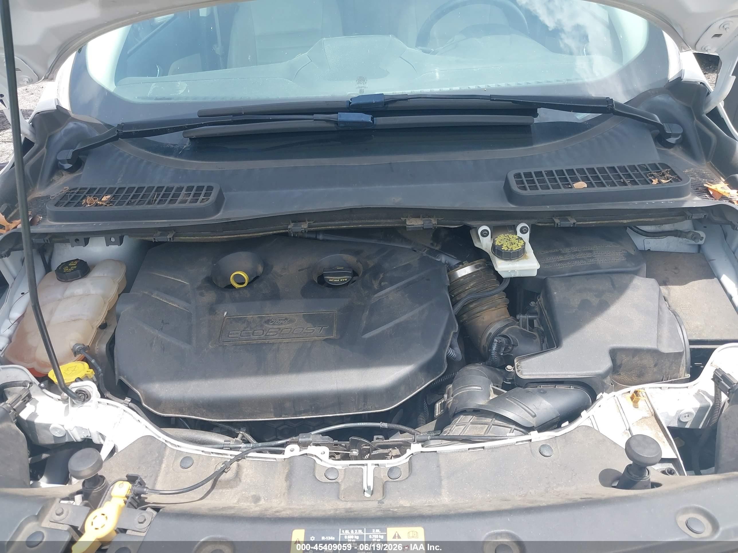 2014 Ford Escape Se White vin: 1FMCU0G99EUD24081