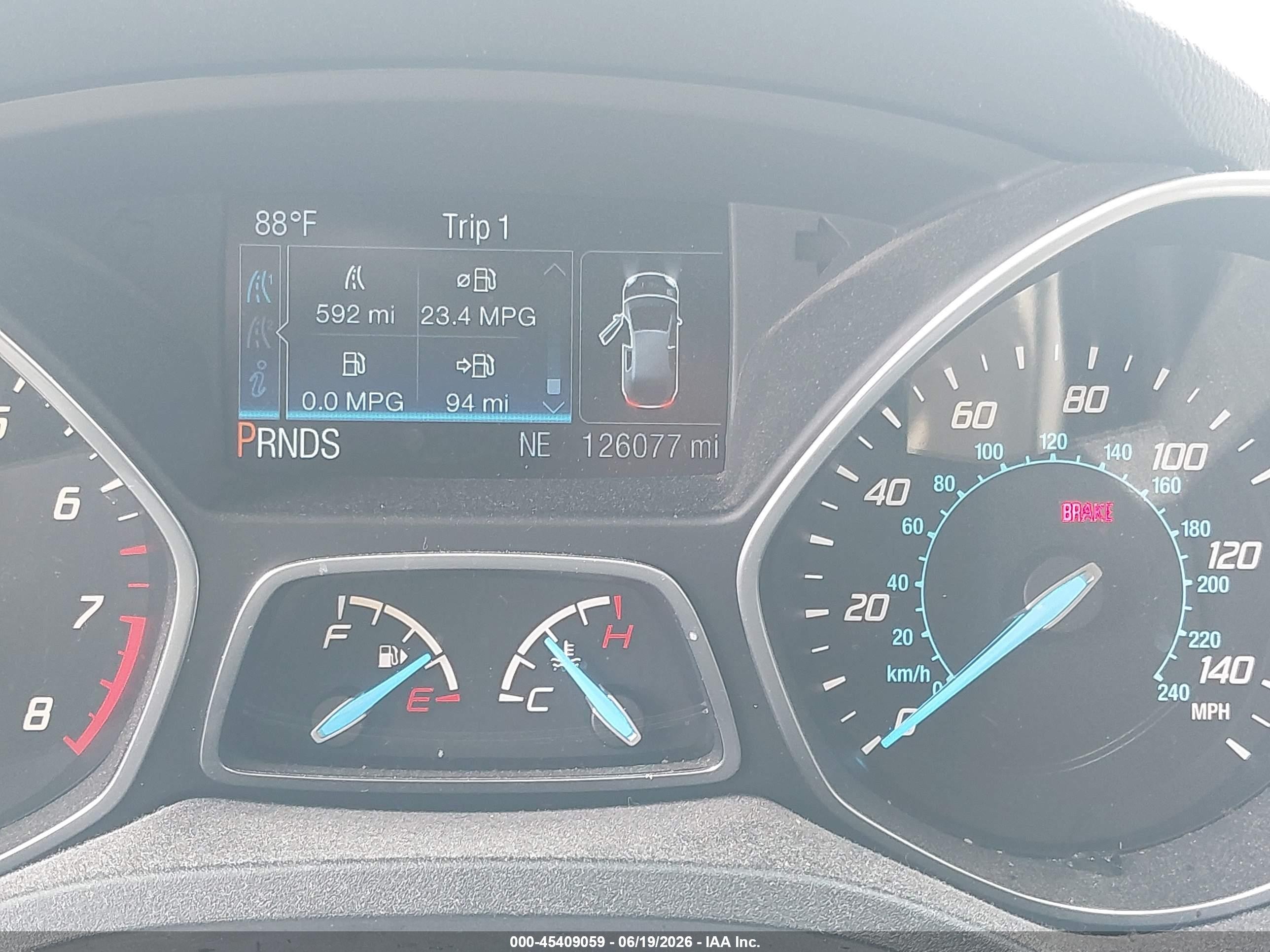 2014 Ford Escape Se White vin: 1FMCU0G99EUD24081