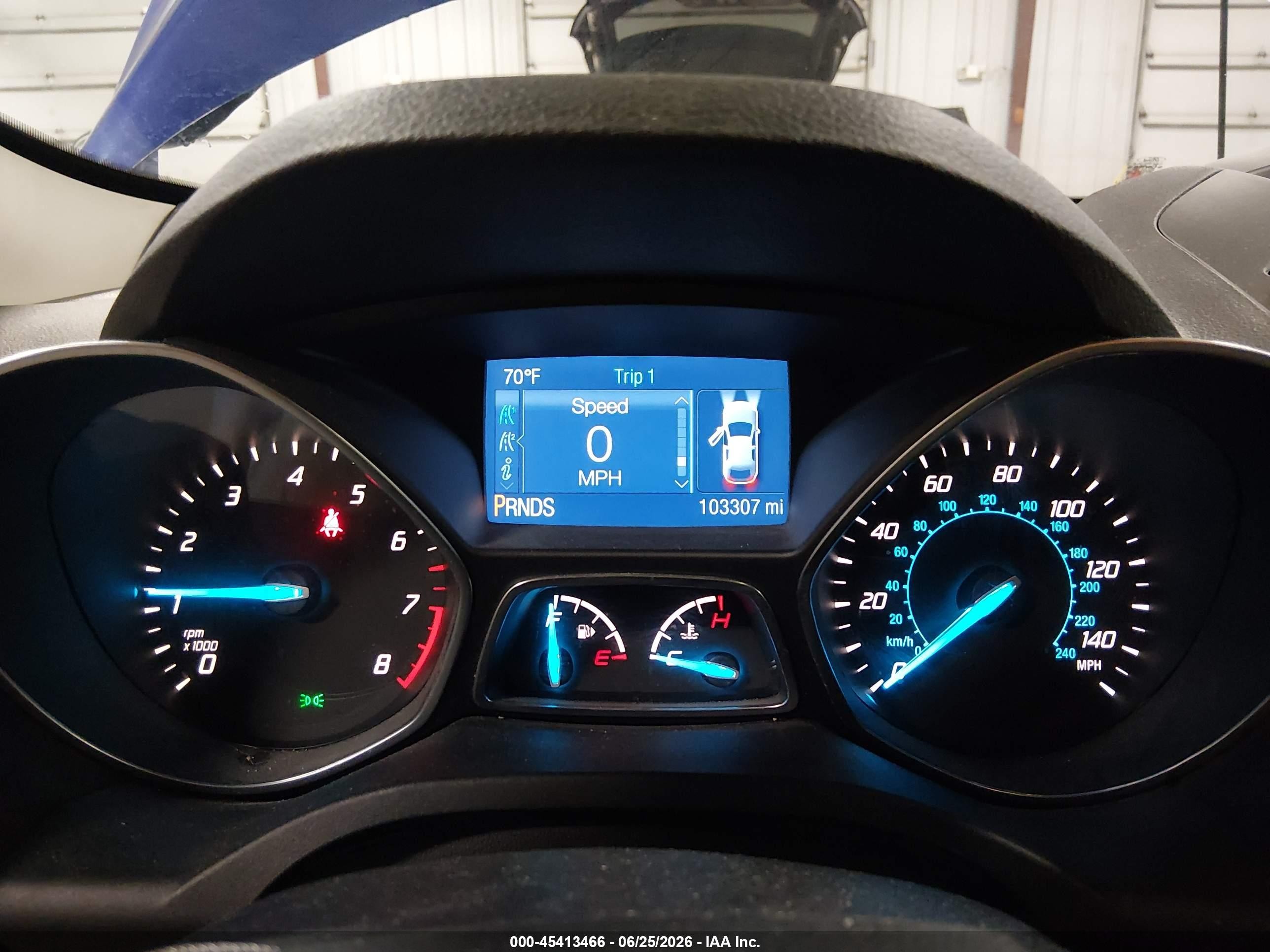 2015 Ford Escape Se Blue vin: 1FMCU0G99FUA10562
