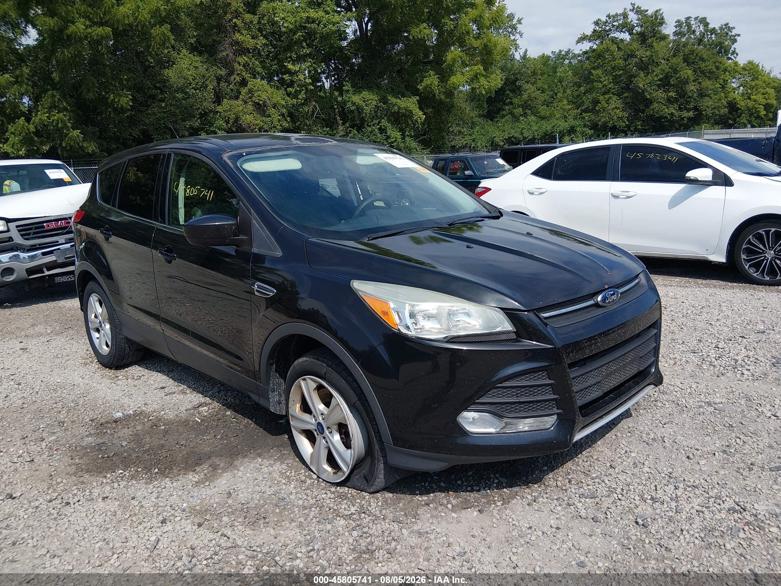 2015 Ford Escape Se Black vin: 1FMCU0G99FUA23666
