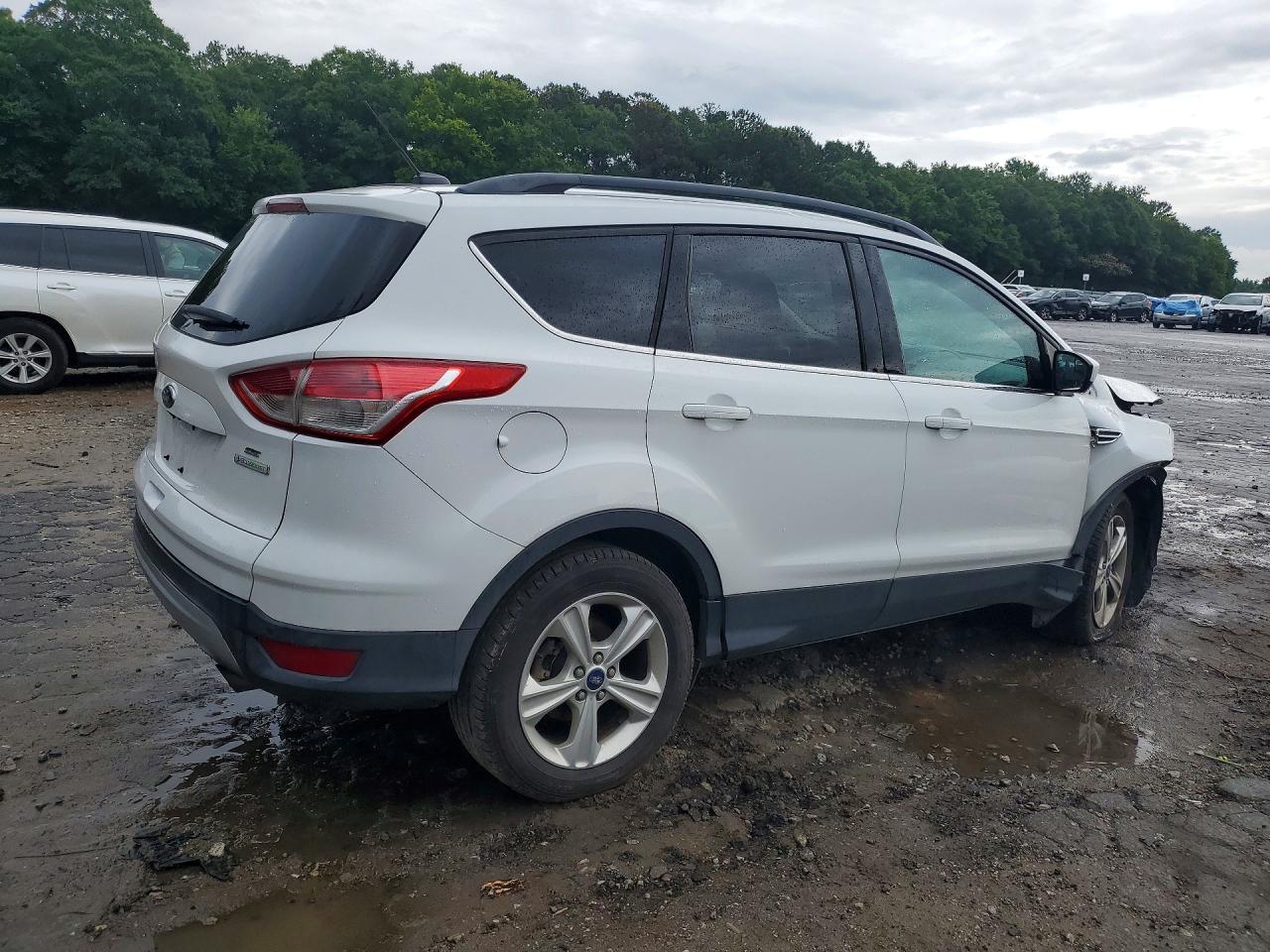 2015 Ford Escape Se White vin: 1FMCU0G99FUB09432