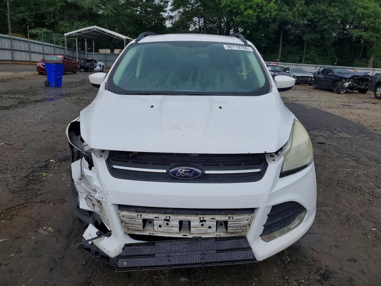 2015 Ford Escape Se White vin: 1FMCU0G99FUB09432