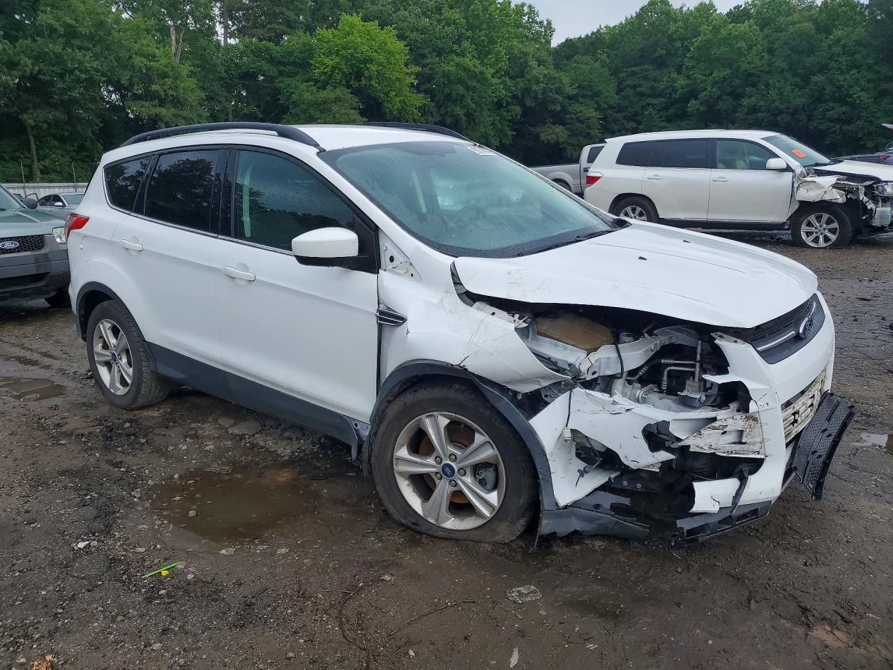 2015 Ford Escape Se White vin: 1FMCU0G99FUB09432