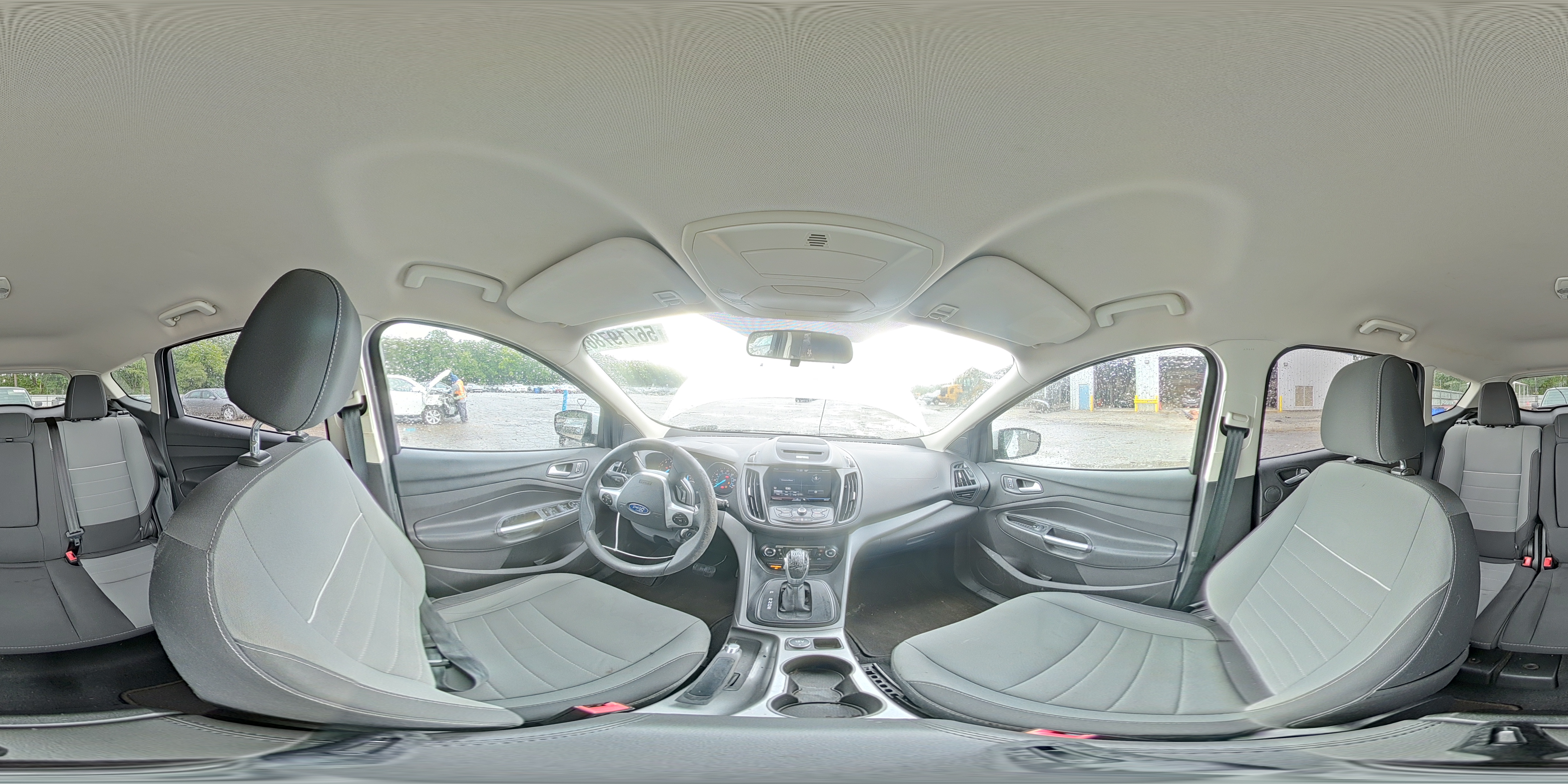2015 Ford Escape Se White vin: 1FMCU0G99FUB09432