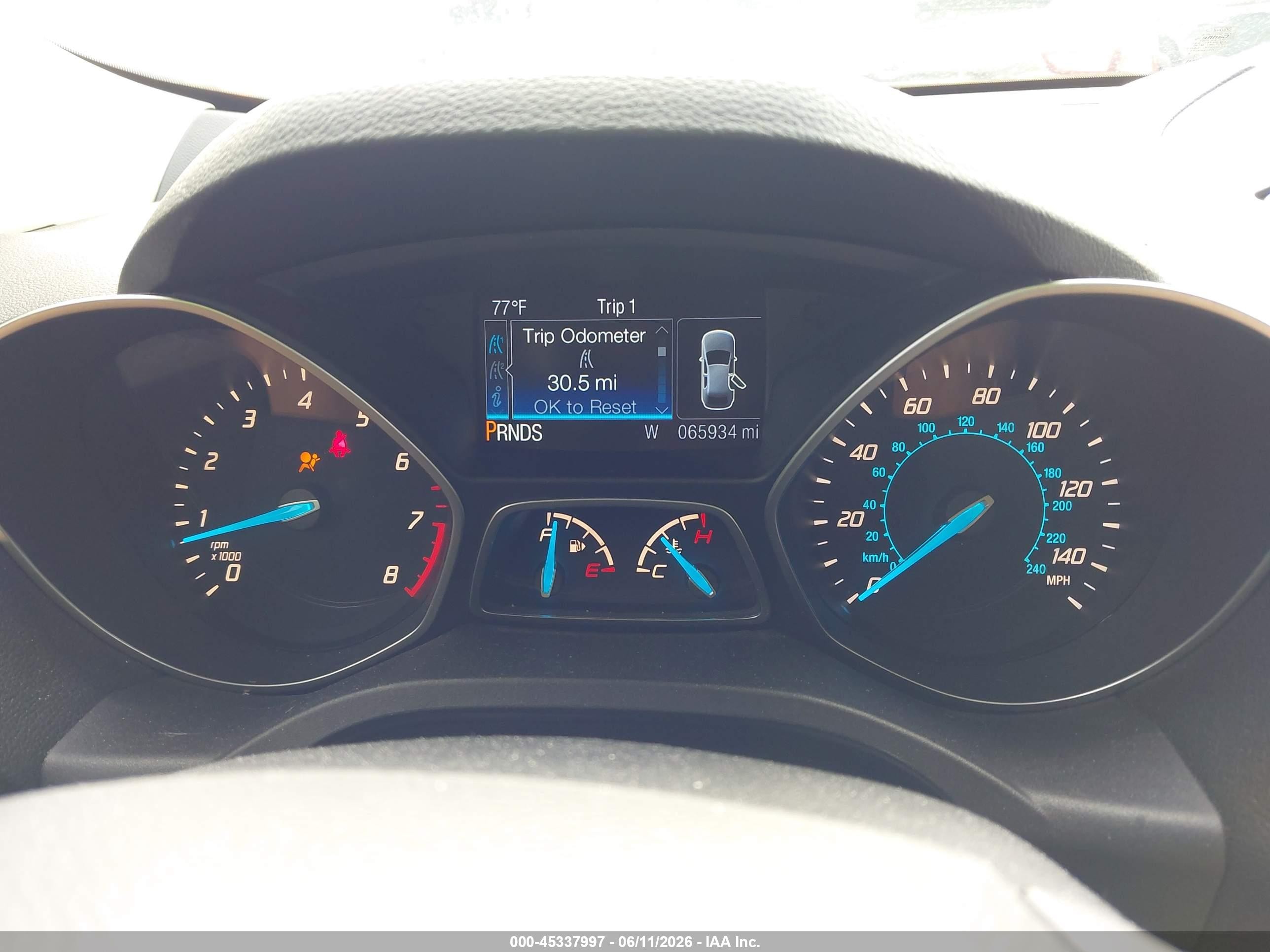 2015 Ford Escape Se White vin: 1FMCU0G99FUC34754