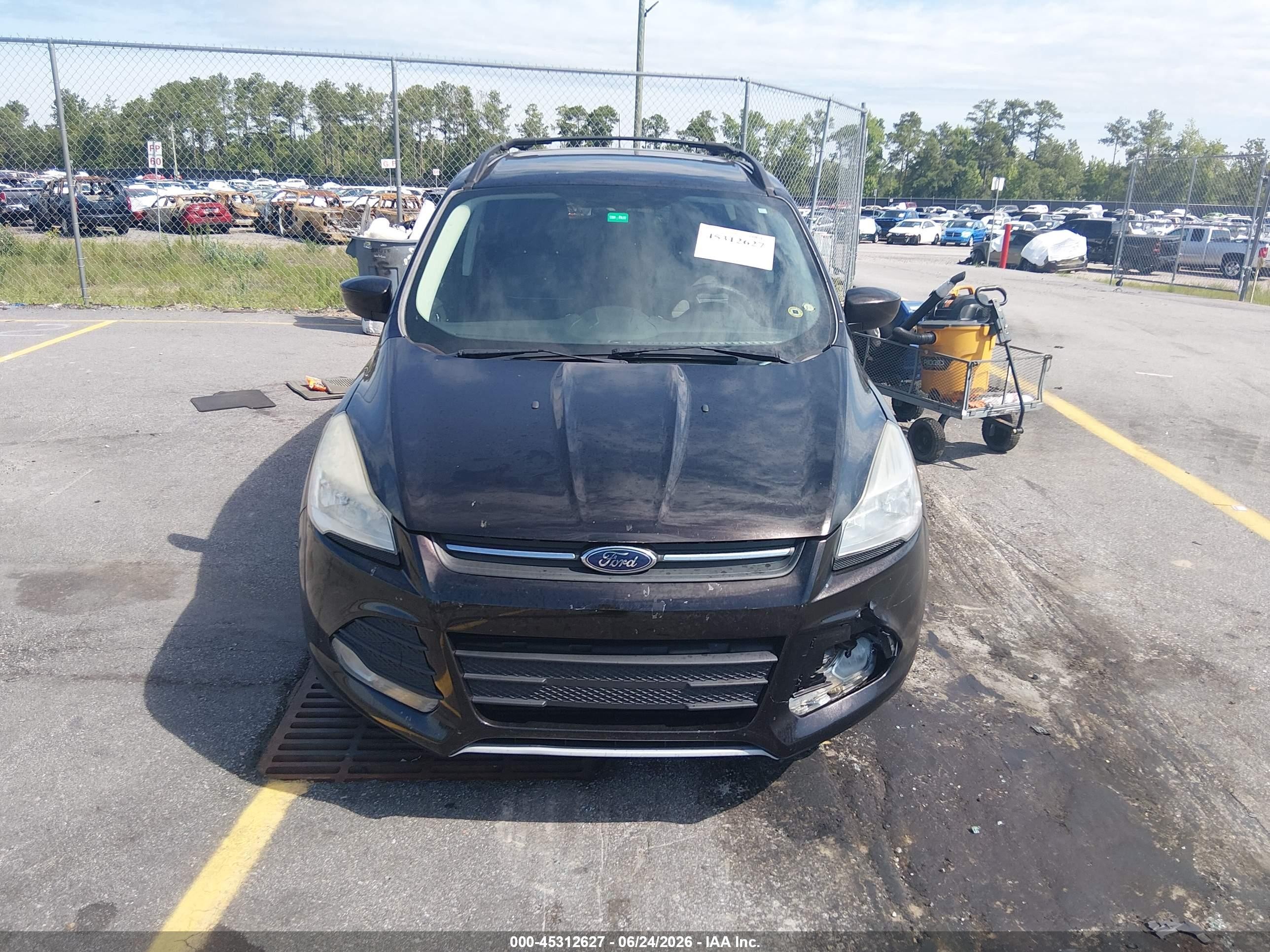 2013 Ford Escape Se White vin: 1FMCU0G9XDUA21647