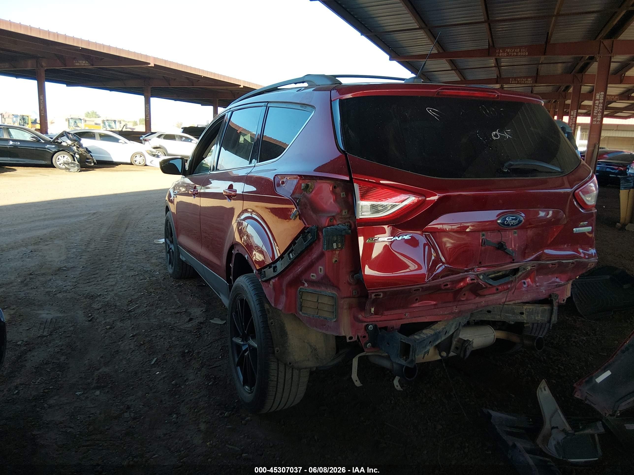 2013 Ford Escape Se Red vin: 1FMCU0G9XDUB40203