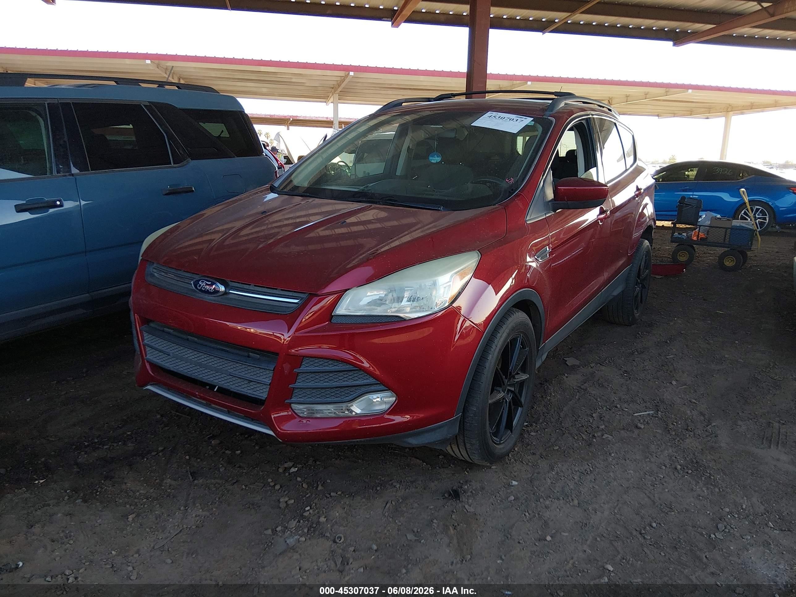 2013 Ford Escape Se Red vin: 1FMCU0G9XDUB40203