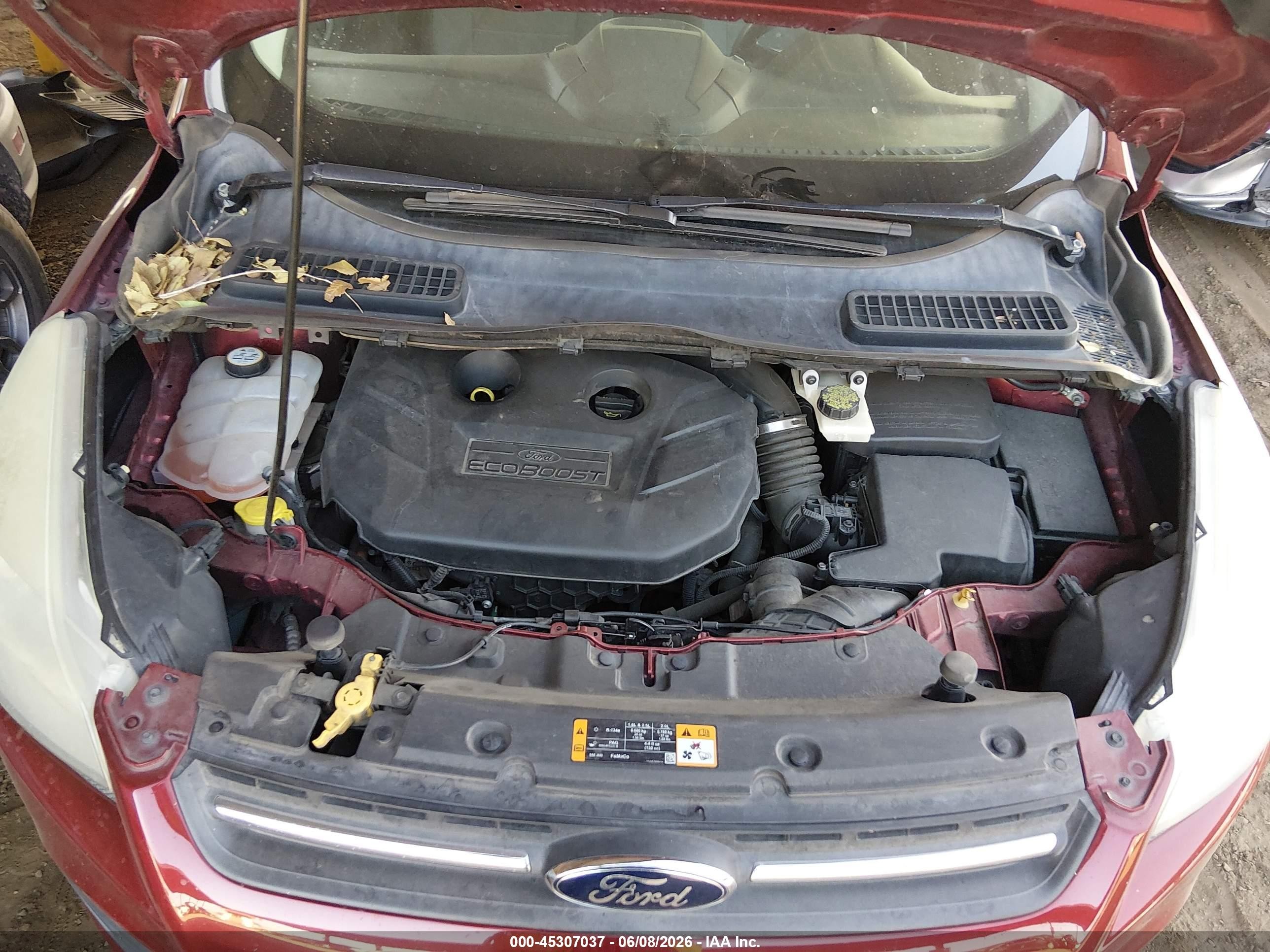 2013 Ford Escape Se Red vin: 1FMCU0G9XDUB40203