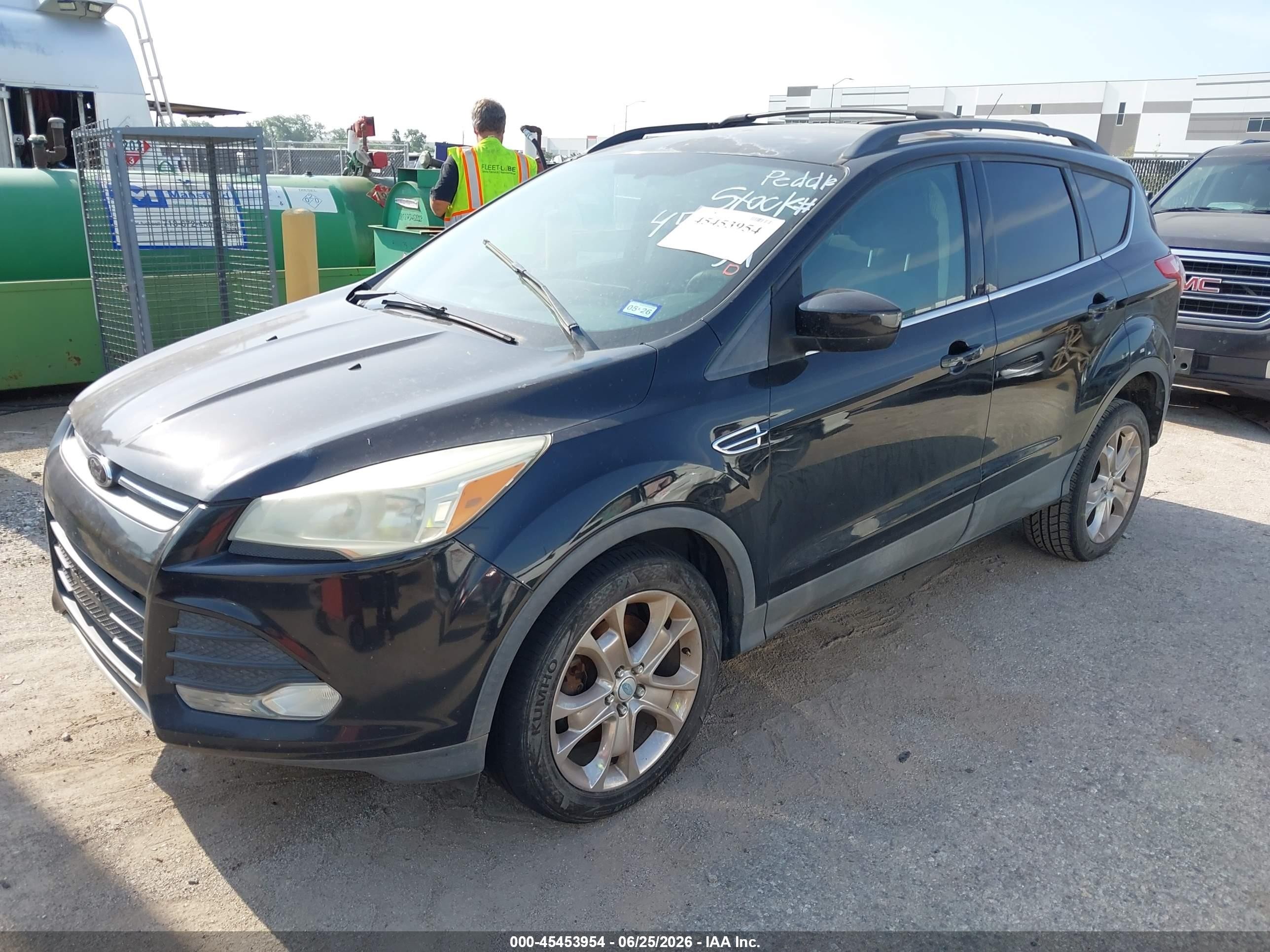2013 Ford Escape Se Black vin: 1FMCU0G9XDUC44593