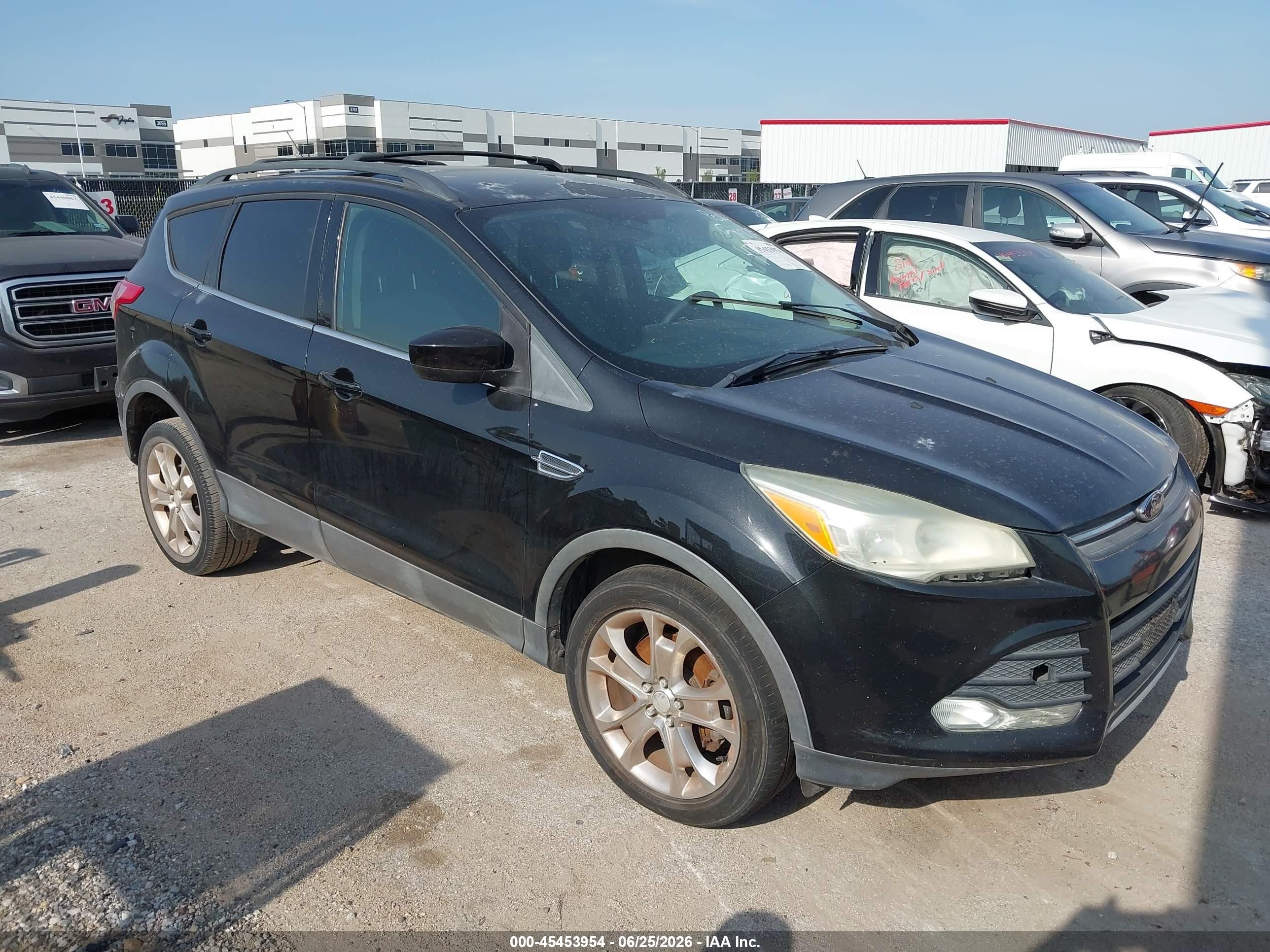 2013 Ford Escape Se Black vin: 1FMCU0G9XDUC44593