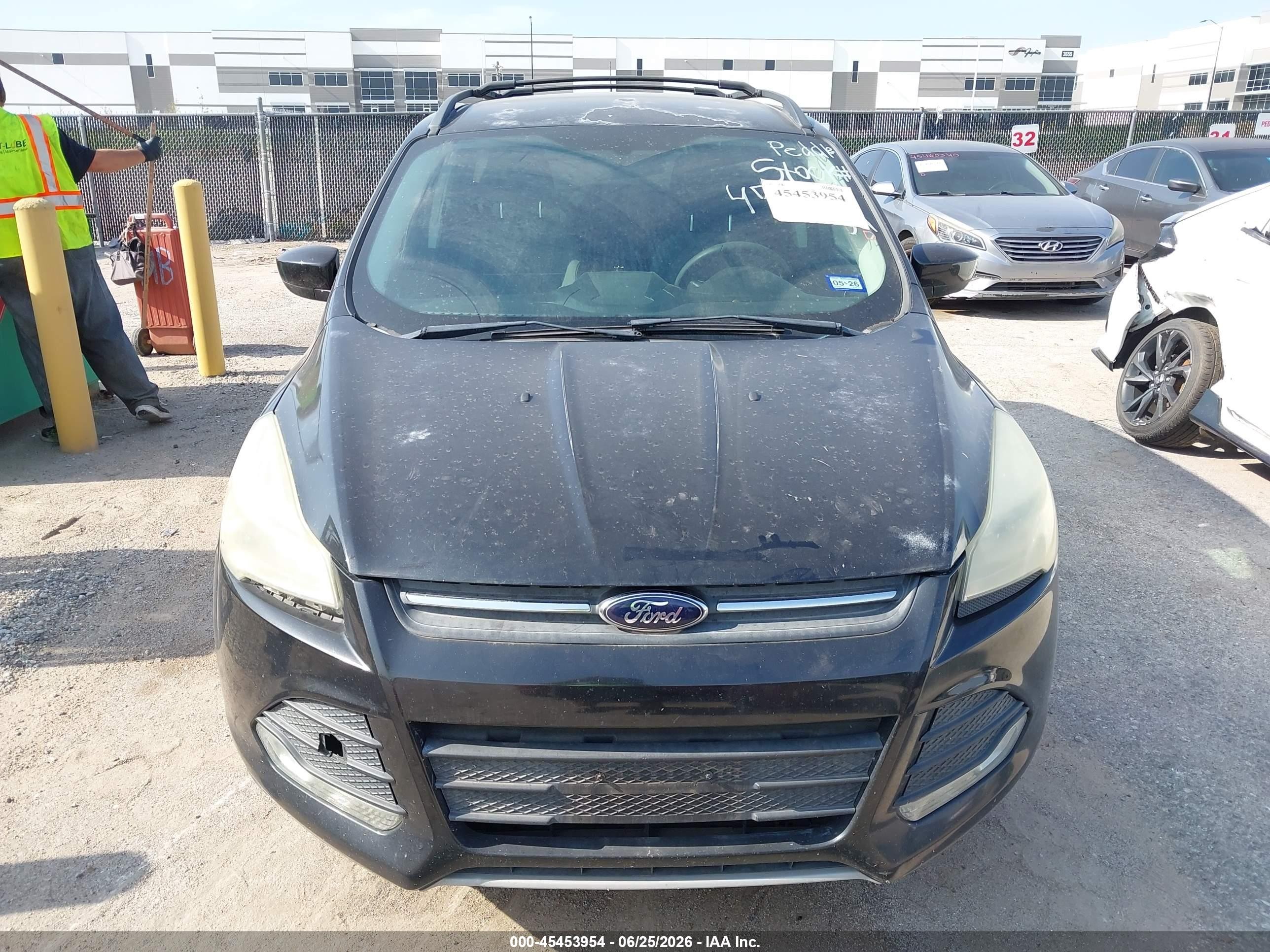 2013 Ford Escape Se Black vin: 1FMCU0G9XDUC44593