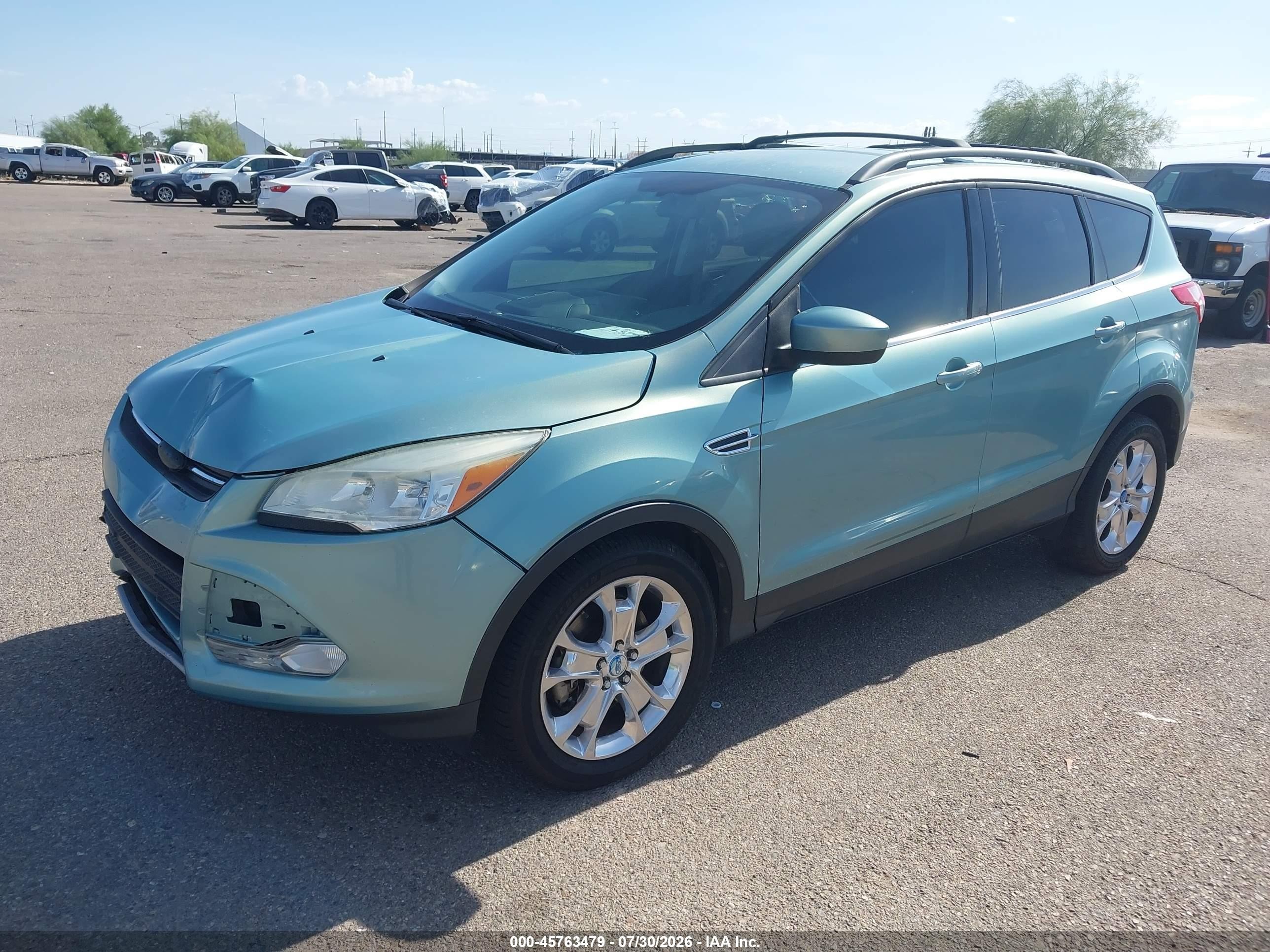 2013 Ford Escape Se Зеленый vin: 1FMCU0G9XDUC46439