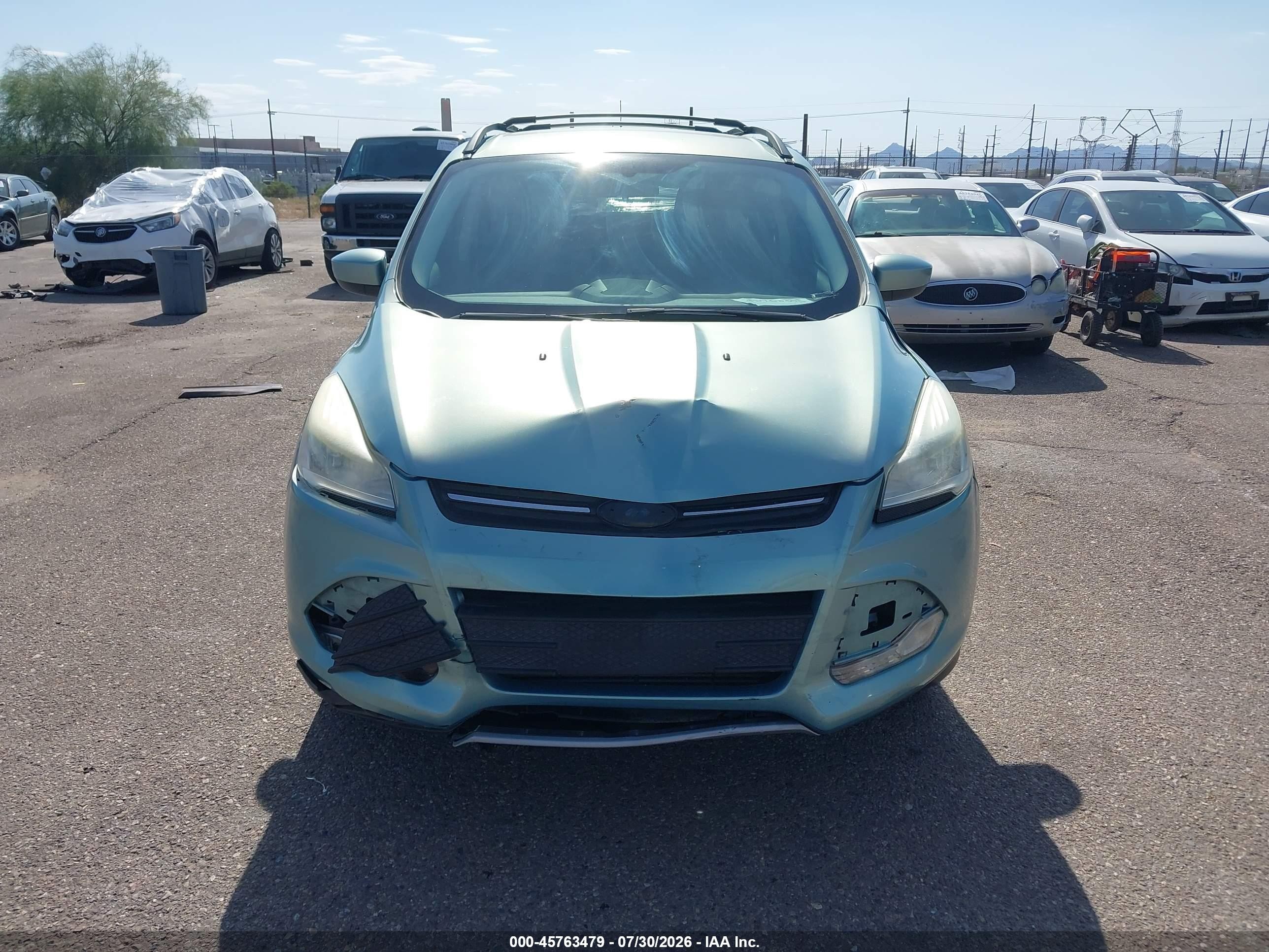 2013 Ford Escape Se Зеленый vin: 1FMCU0G9XDUC46439