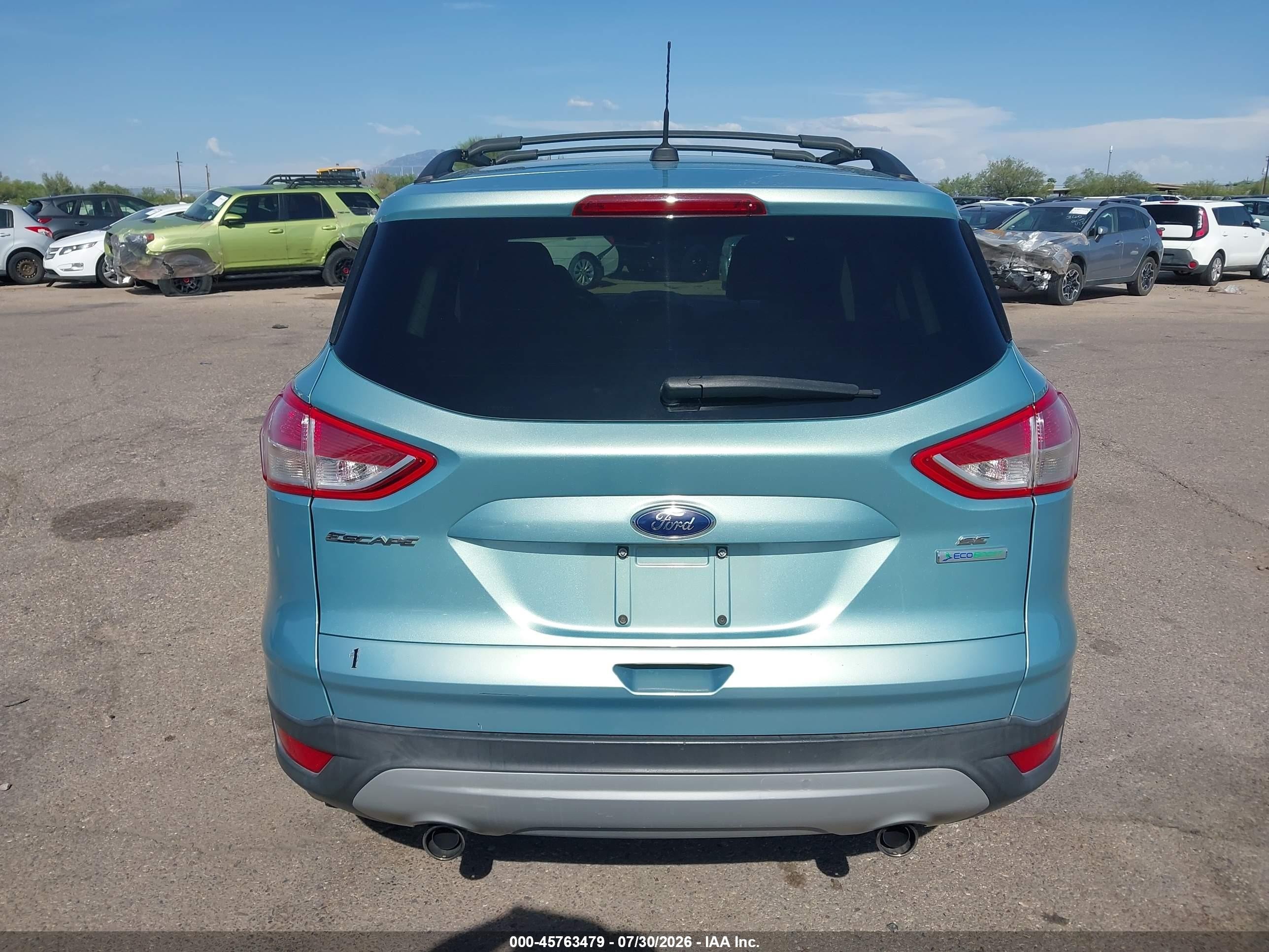 2013 Ford Escape Se Зеленый vin: 1FMCU0G9XDUC46439