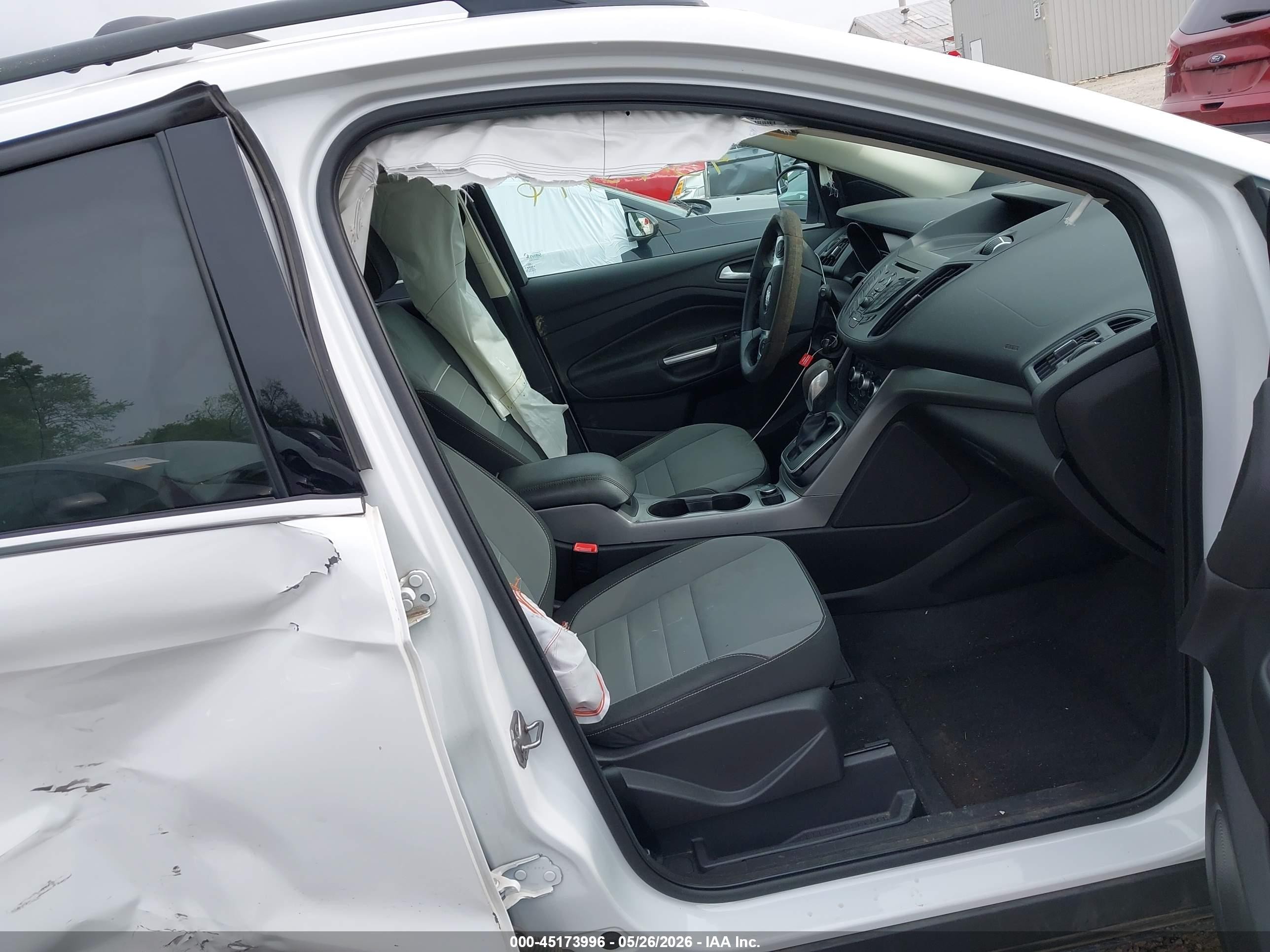 2013 Ford Escape Se White vin: 1FMCU0G9XDUC60602