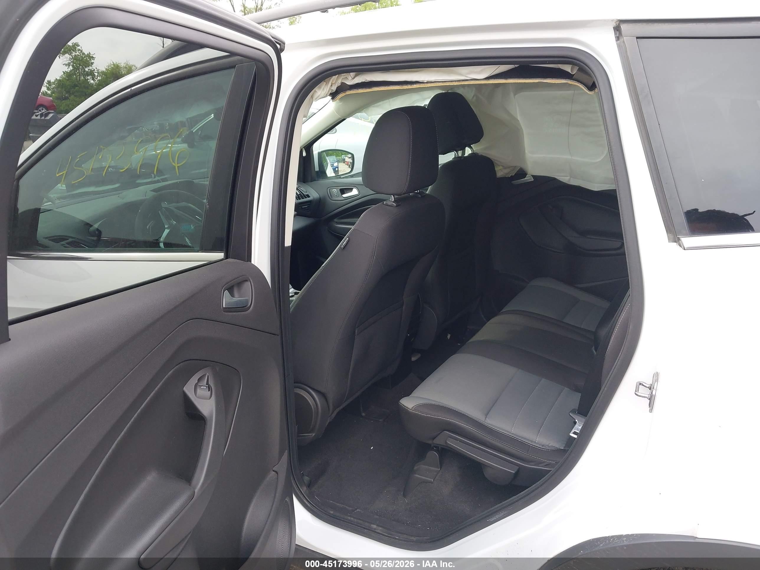 2013 Ford Escape Se White vin: 1FMCU0G9XDUC60602