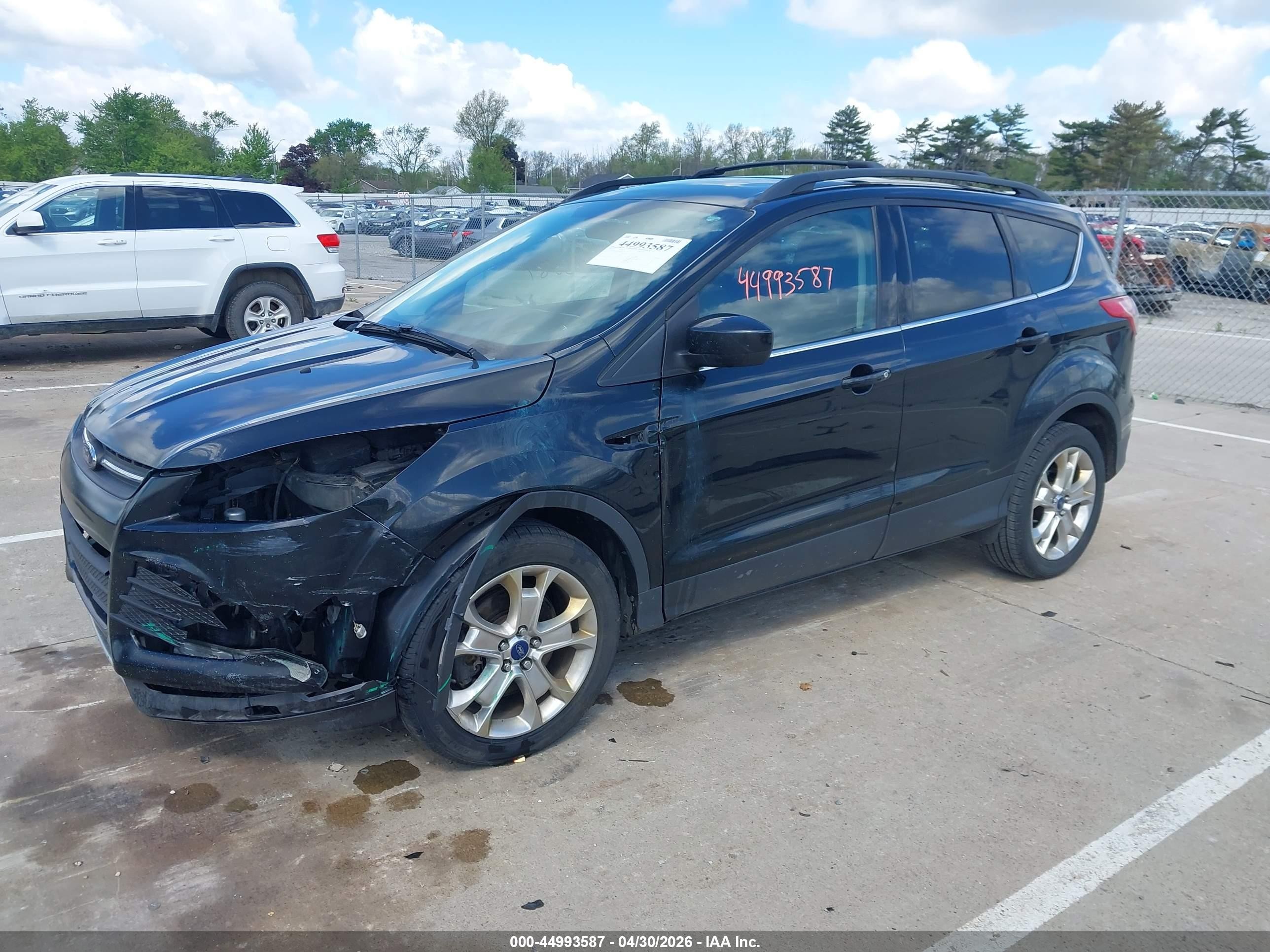 2013 Ford Escape Se Black vin: 1FMCU0G9XDUD05778