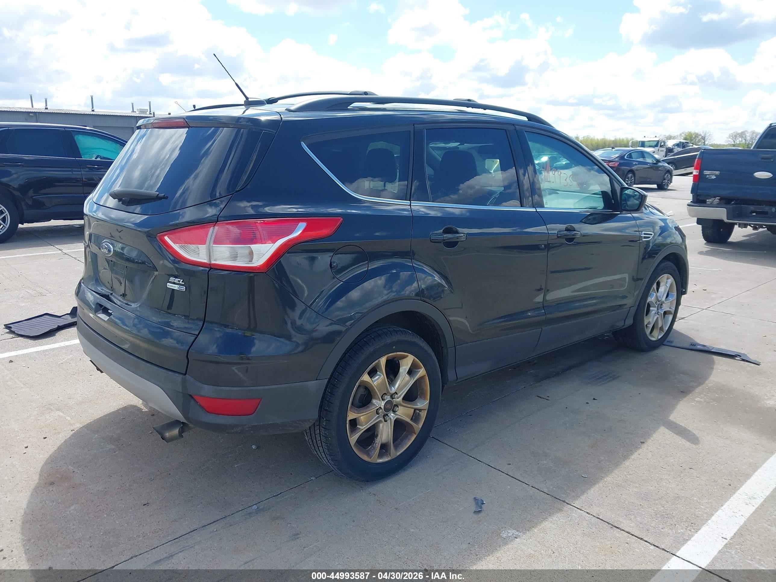 2013 Ford Escape Se Black vin: 1FMCU0G9XDUD05778