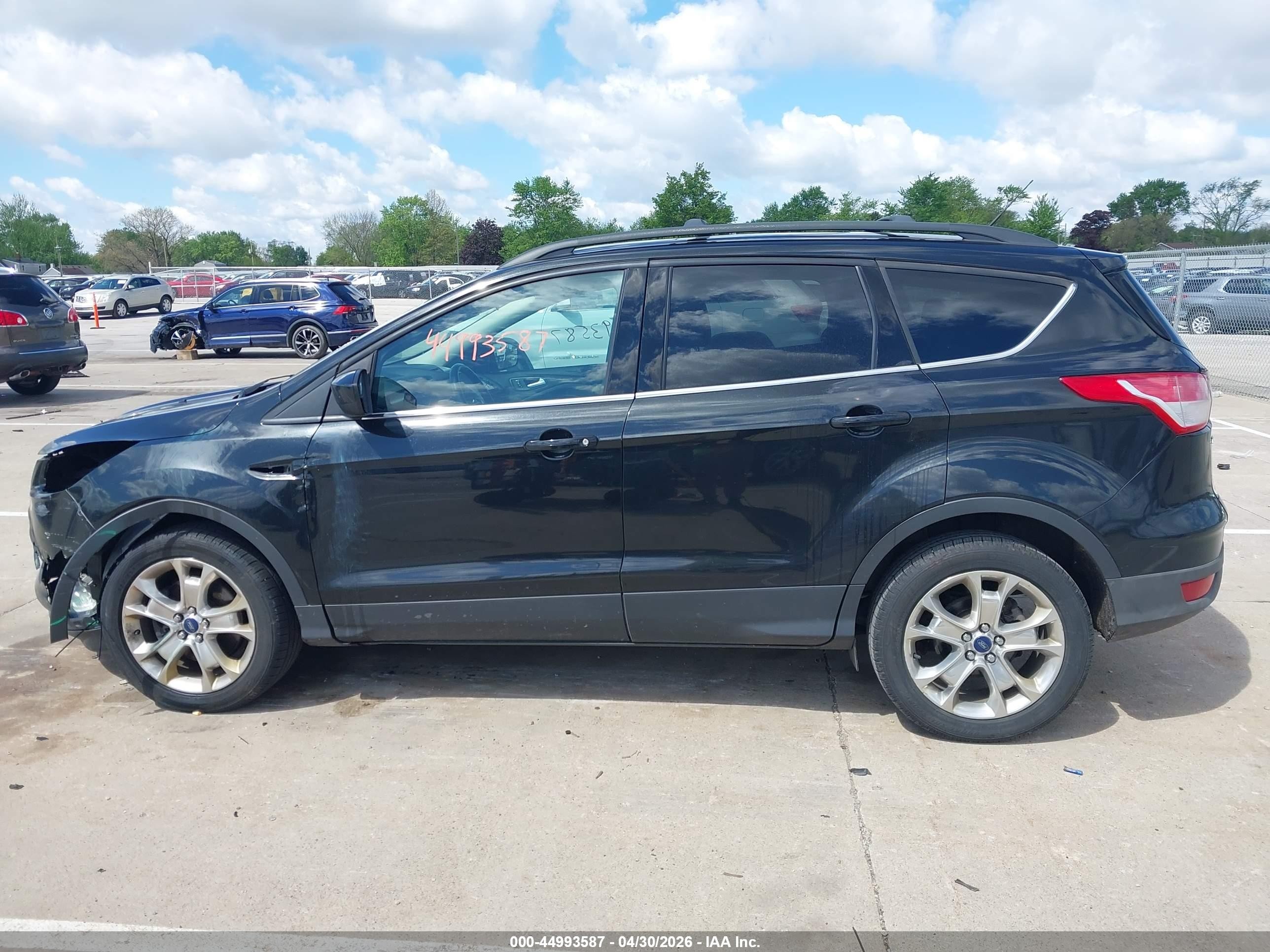 2013 Ford Escape Se Black vin: 1FMCU0G9XDUD05778
