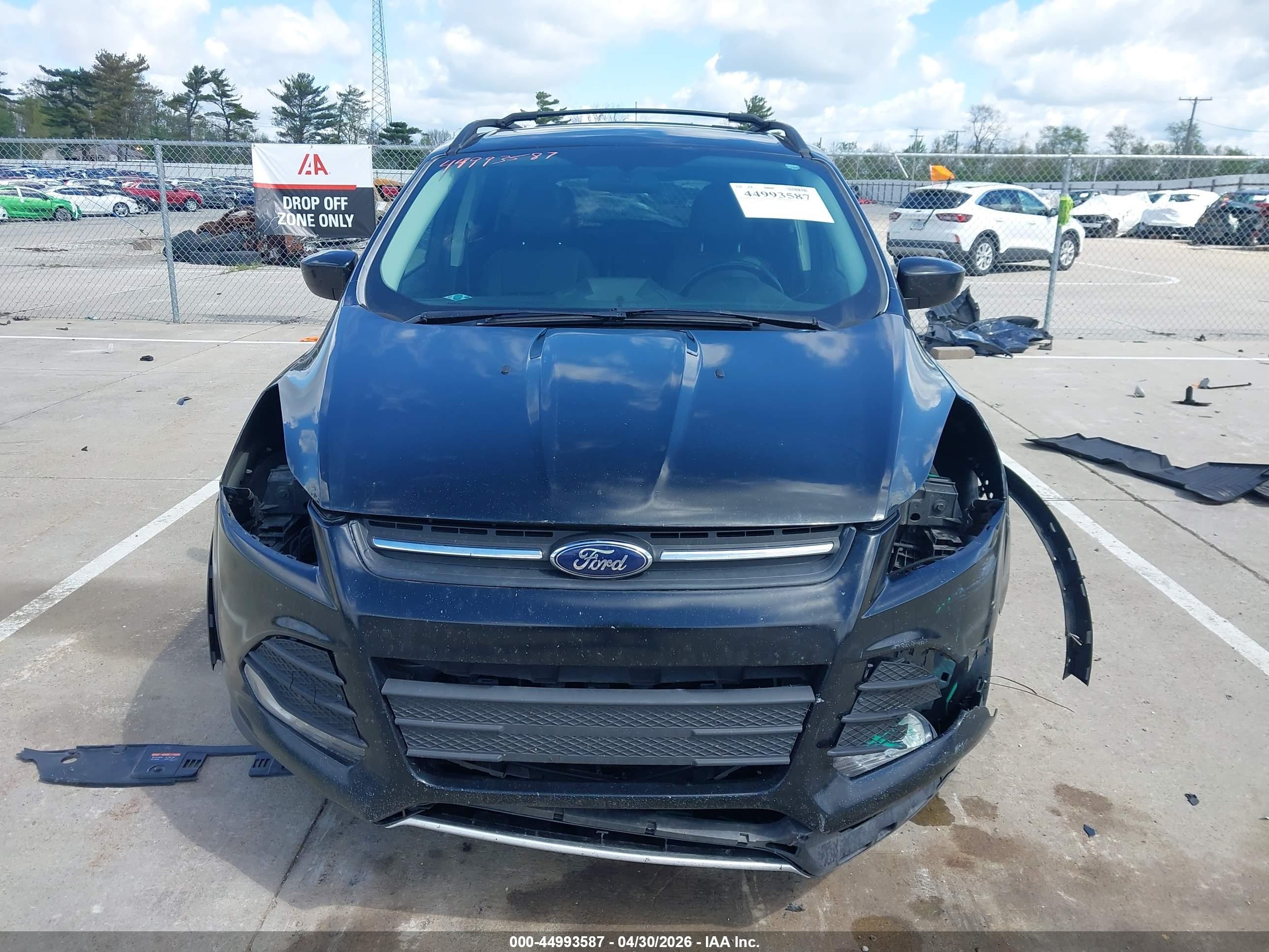 2013 Ford Escape Se Black vin: 1FMCU0G9XDUD05778