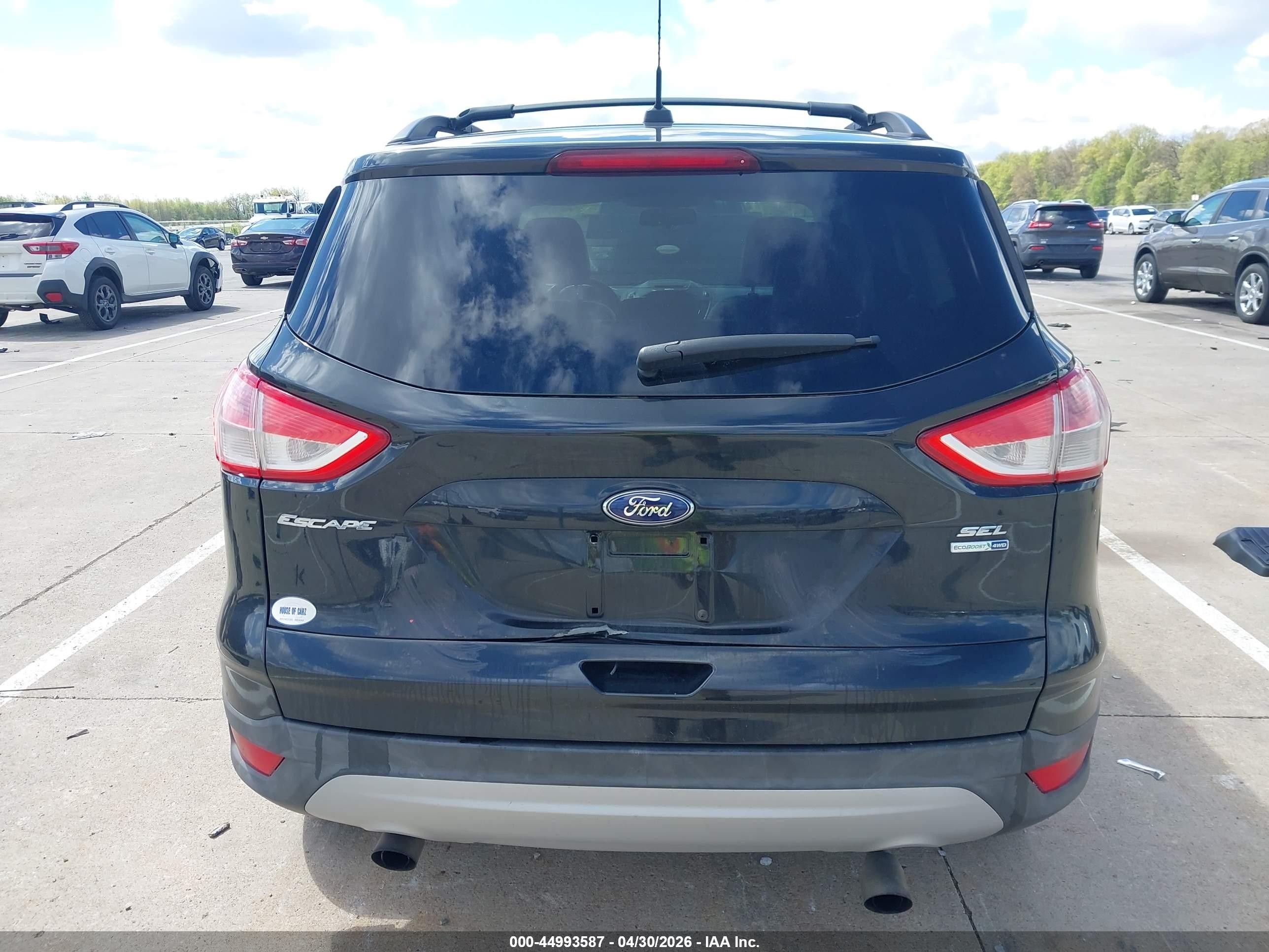 2013 Ford Escape Se Black vin: 1FMCU0G9XDUD05778