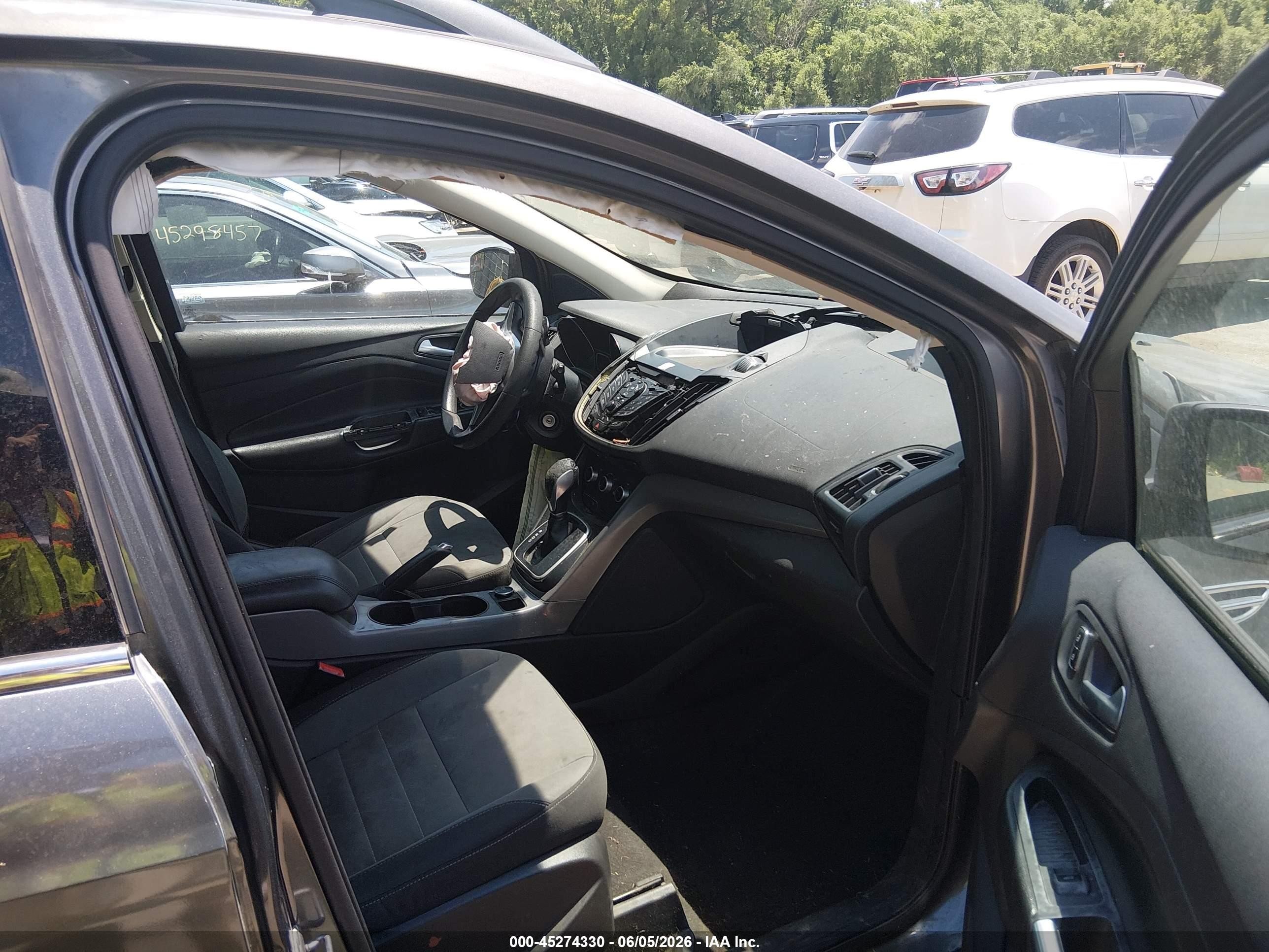 2013 Ford Escape Se Gray vin: 1FMCU0G9XDUD51742