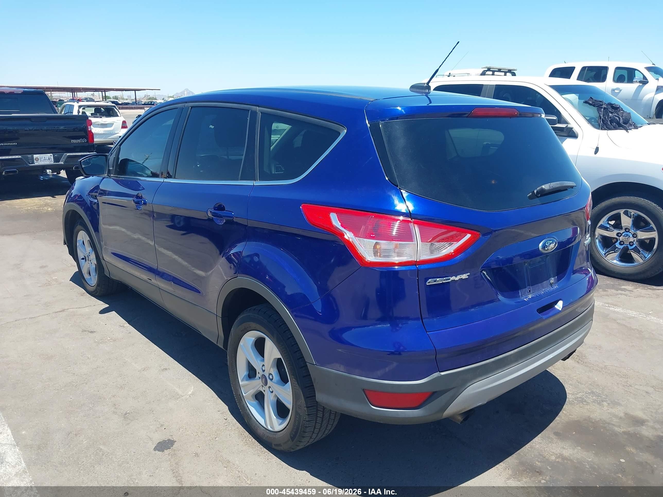 2013 Ford Escape Se Синий vin: 1FMCU0G9XDUD54902