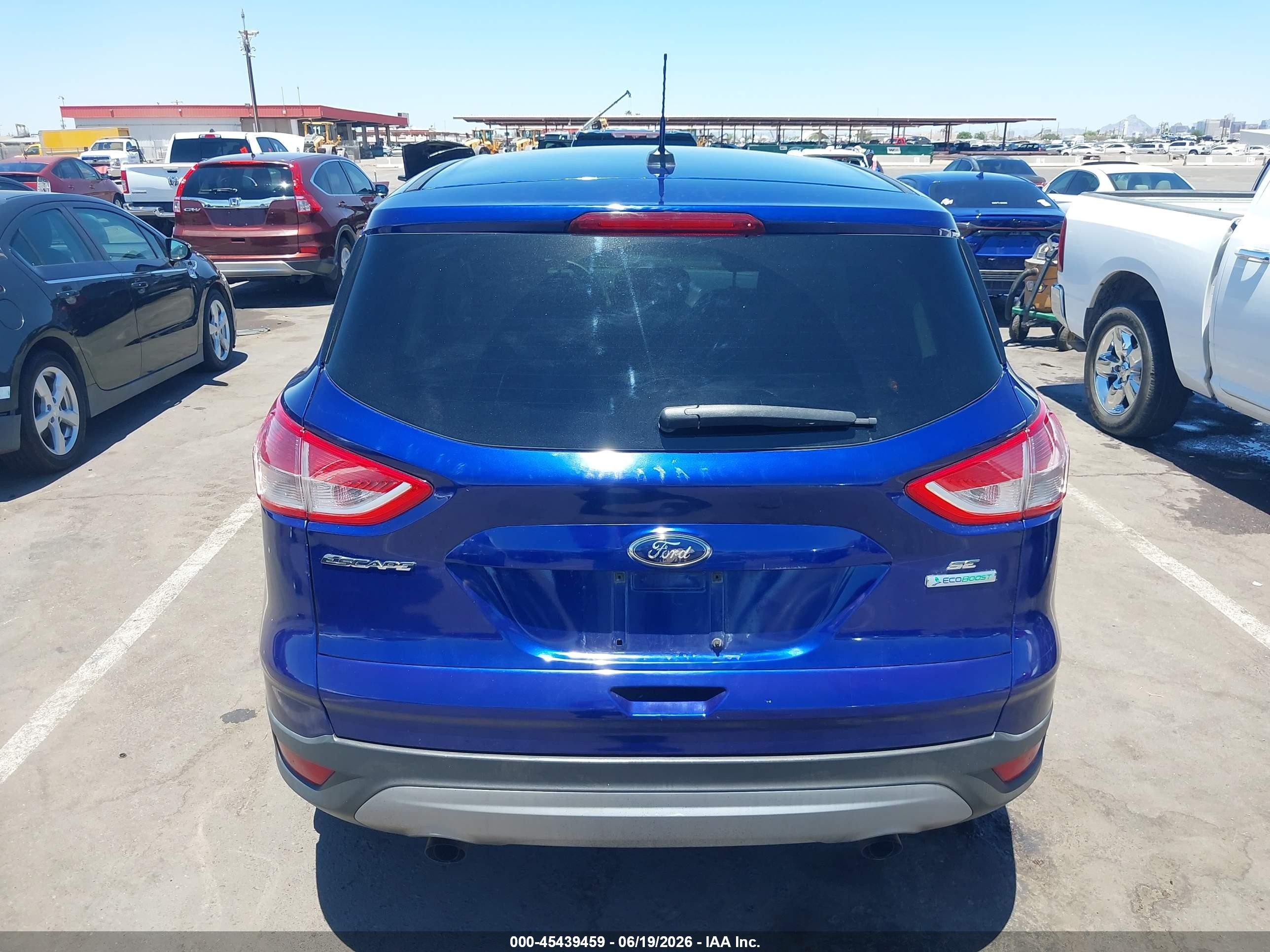 2013 Ford Escape Se Синий vin: 1FMCU0G9XDUD54902