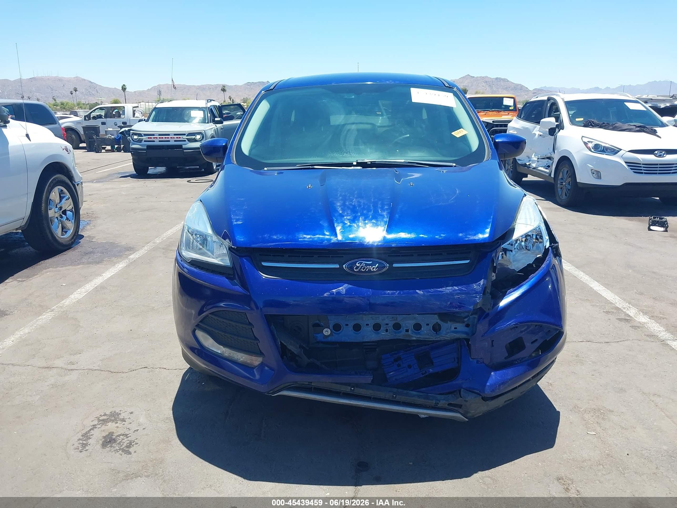 2013 Ford Escape Se Синий vin: 1FMCU0G9XDUD54902