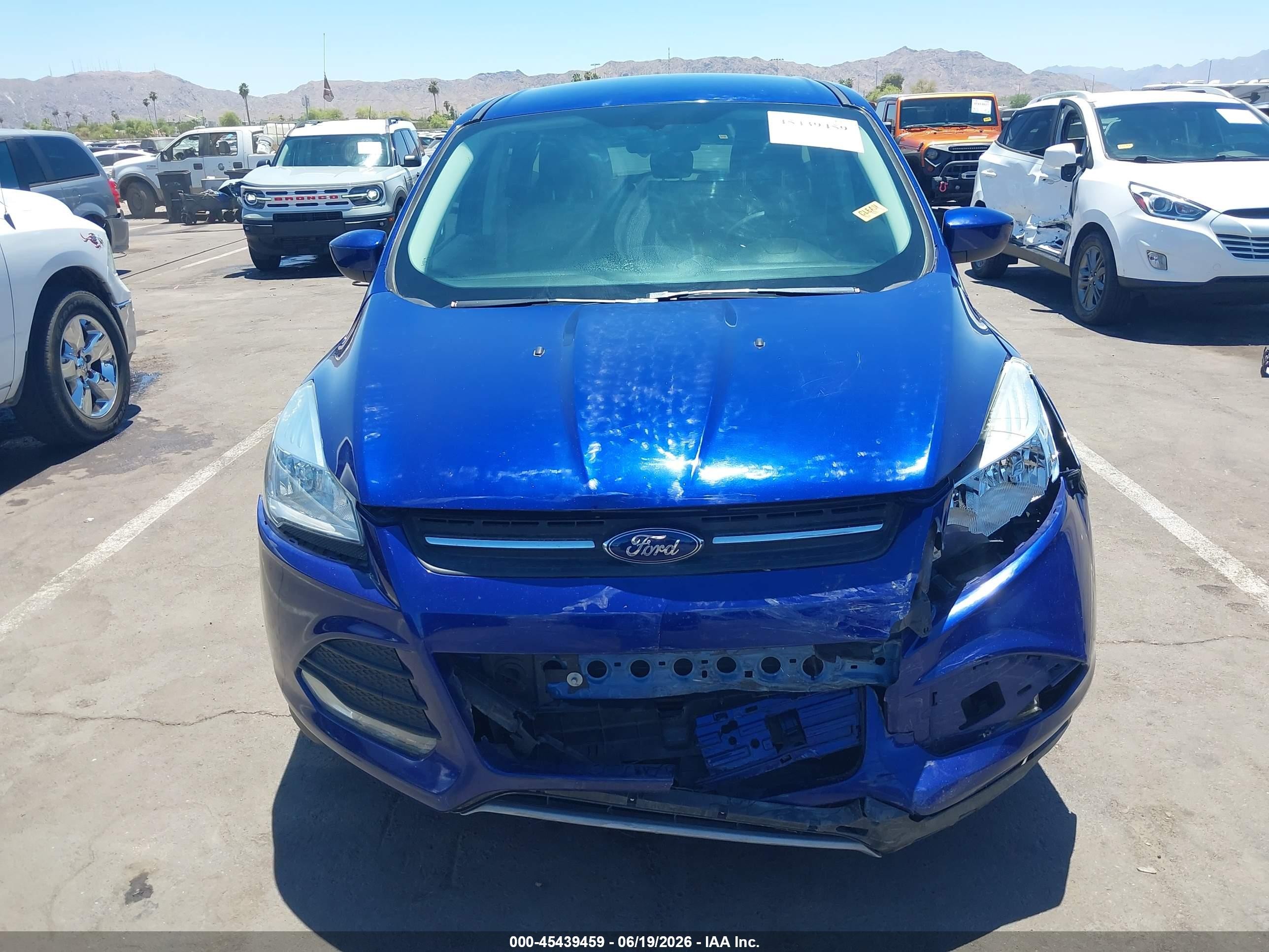 2013 Ford Escape Se Синий vin: 1FMCU0G9XDUD54902