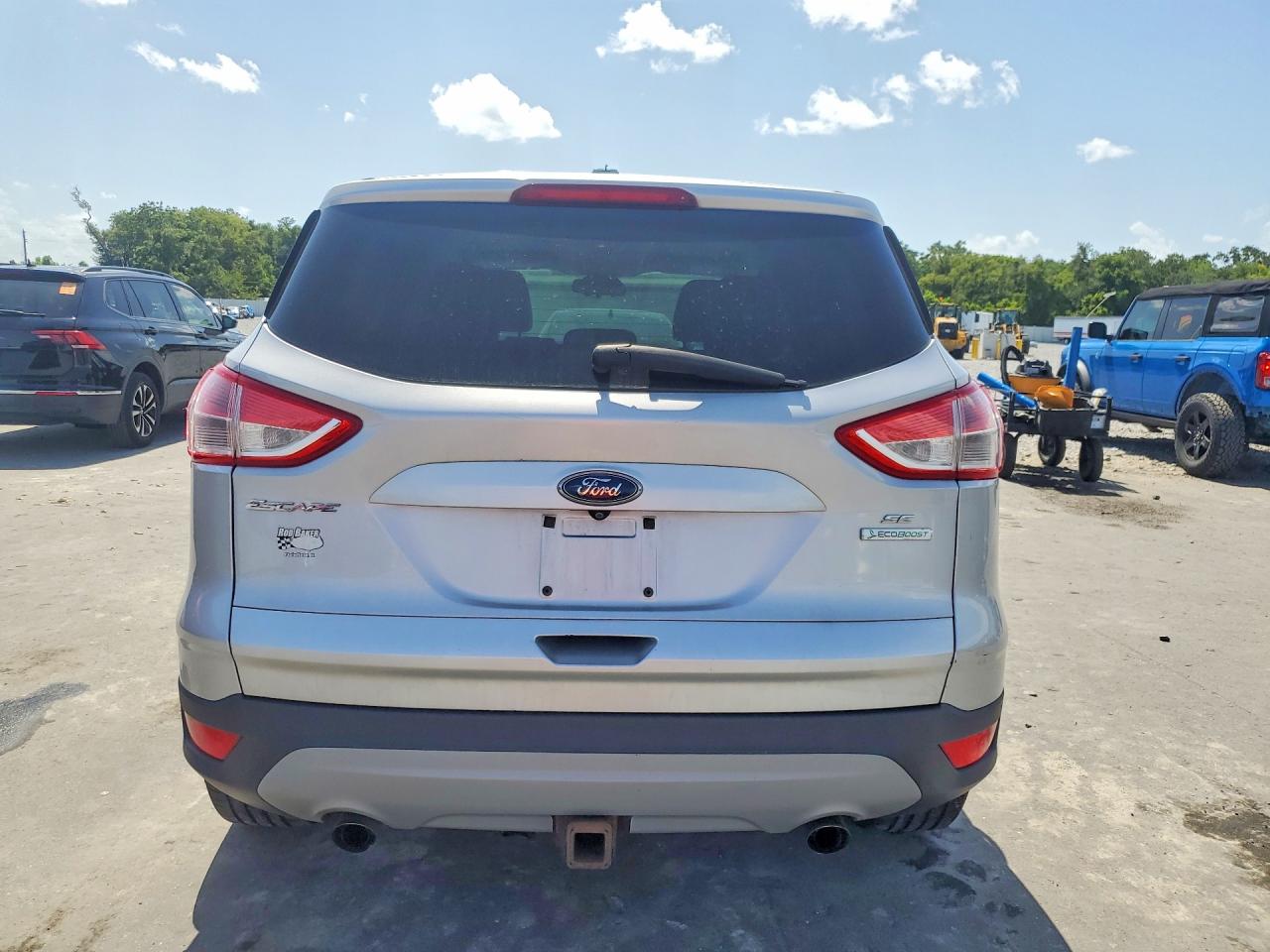 2014 Ford Escape Se Silver vin: 1FMCU0G9XEUA03442