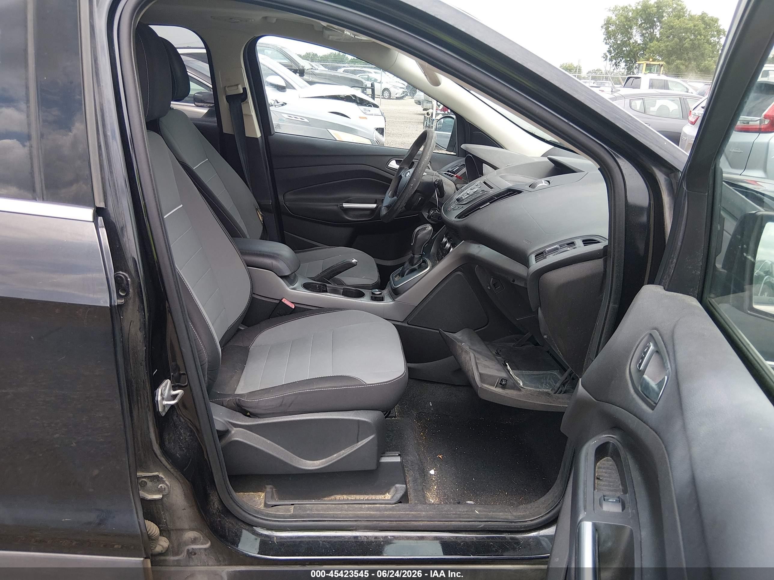 2014 Ford Escape Se Black vin: 1FMCU0G9XEUA06728