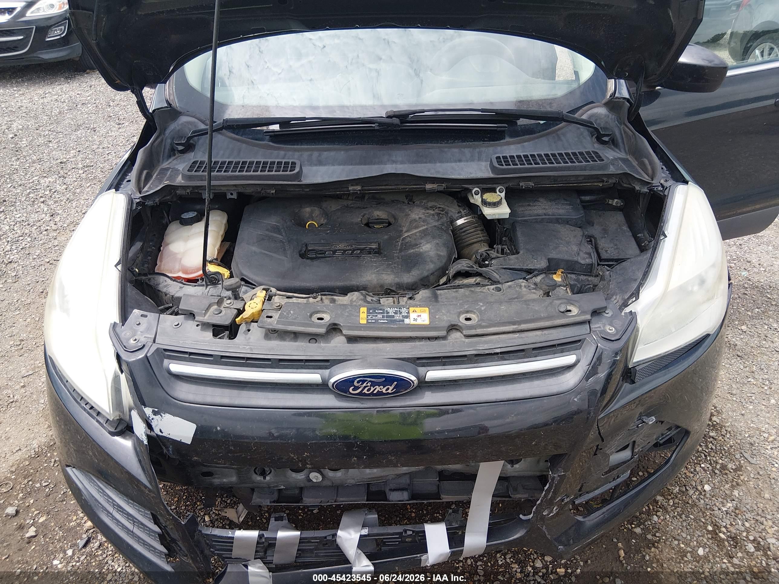 2014 Ford Escape Se Black vin: 1FMCU0G9XEUA06728