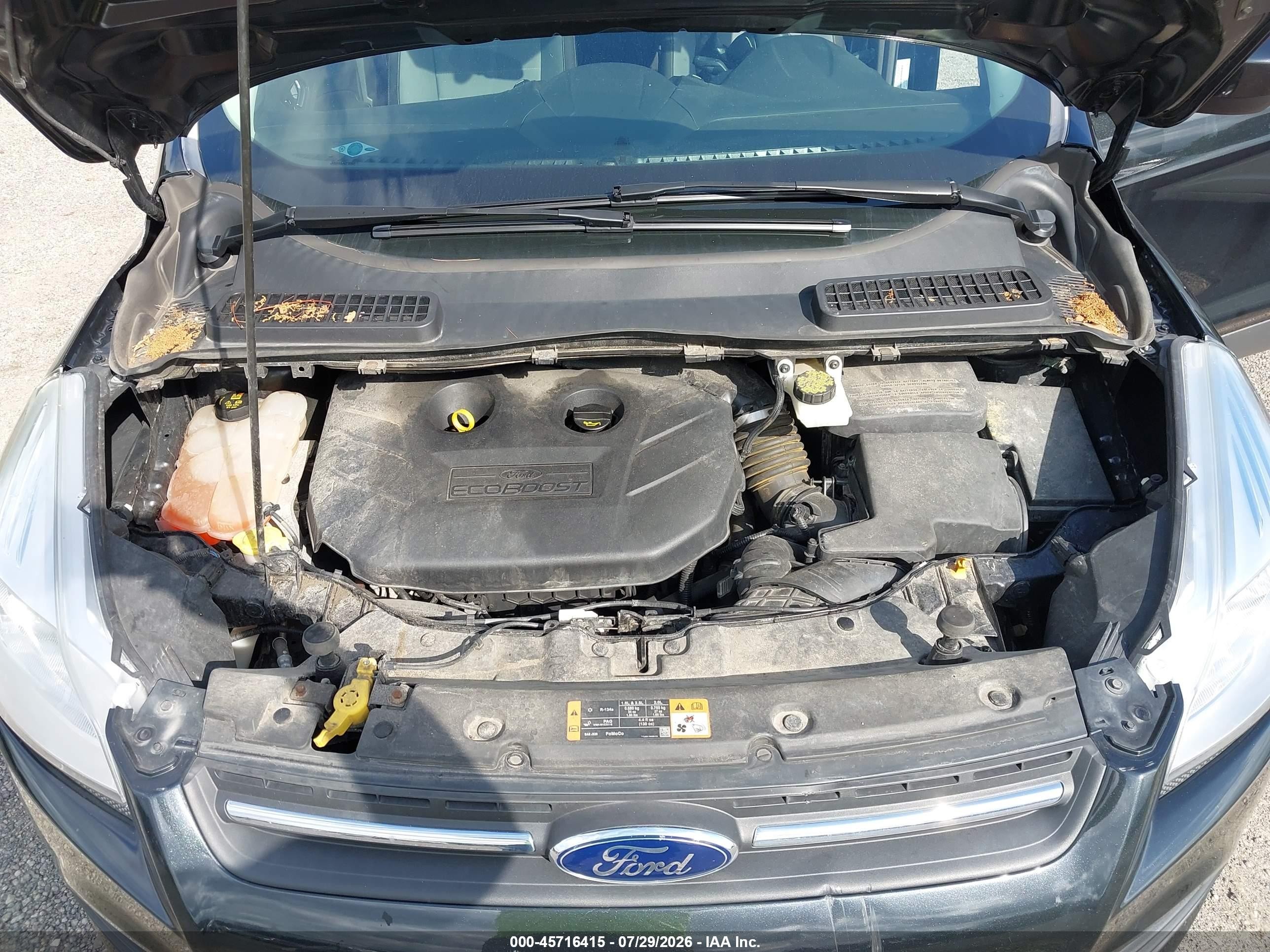 2014 Ford Escape Se Black vin: 1FMCU0G9XEUB27873