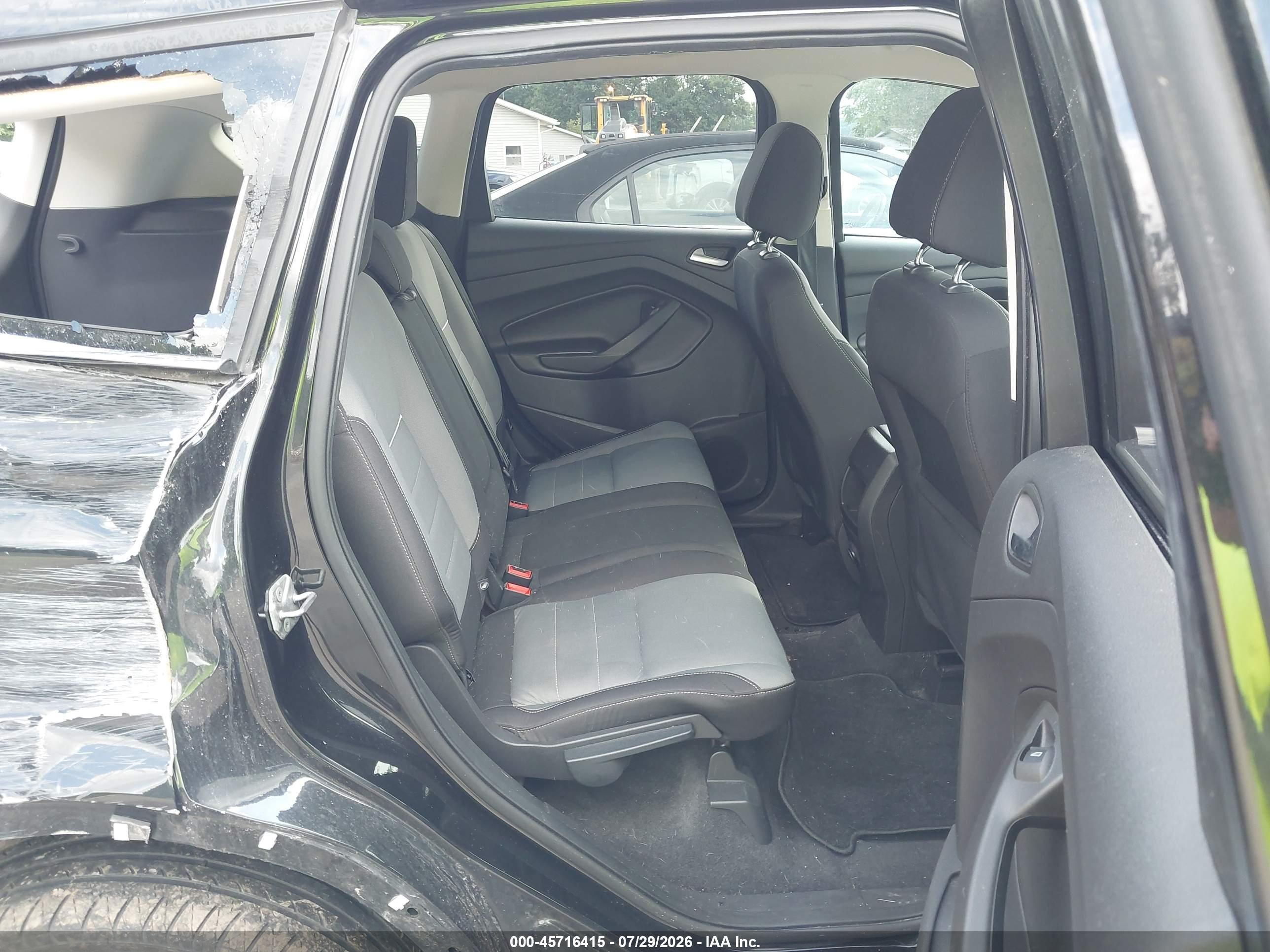 2014 Ford Escape Se Black vin: 1FMCU0G9XEUB27873