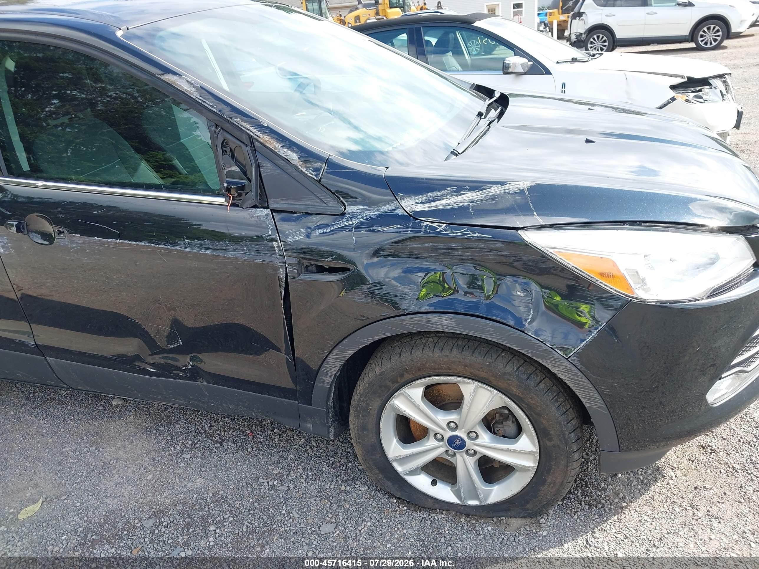 2014 Ford Escape Se Black vin: 1FMCU0G9XEUB27873