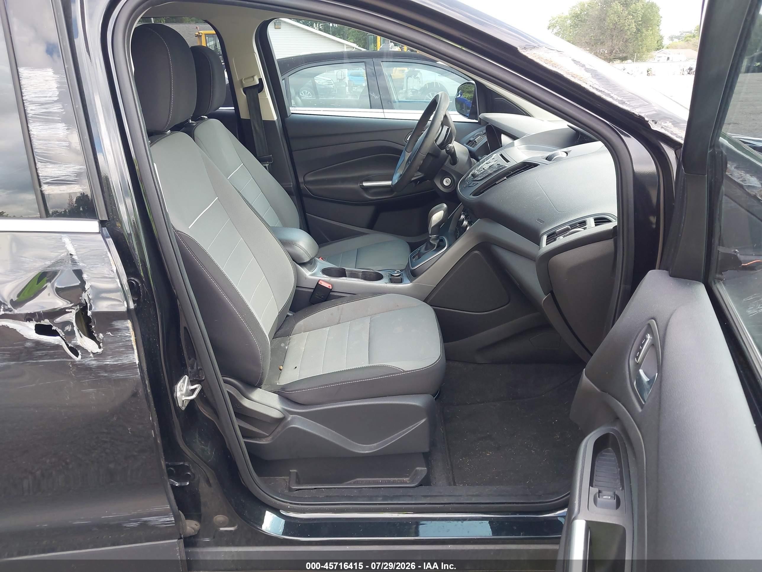 2014 Ford Escape Se Black vin: 1FMCU0G9XEUB27873