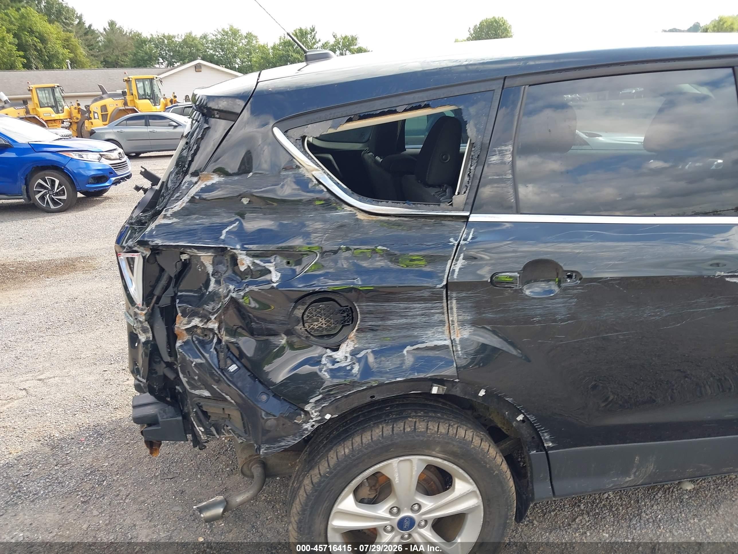 2014 Ford Escape Se Black vin: 1FMCU0G9XEUB27873