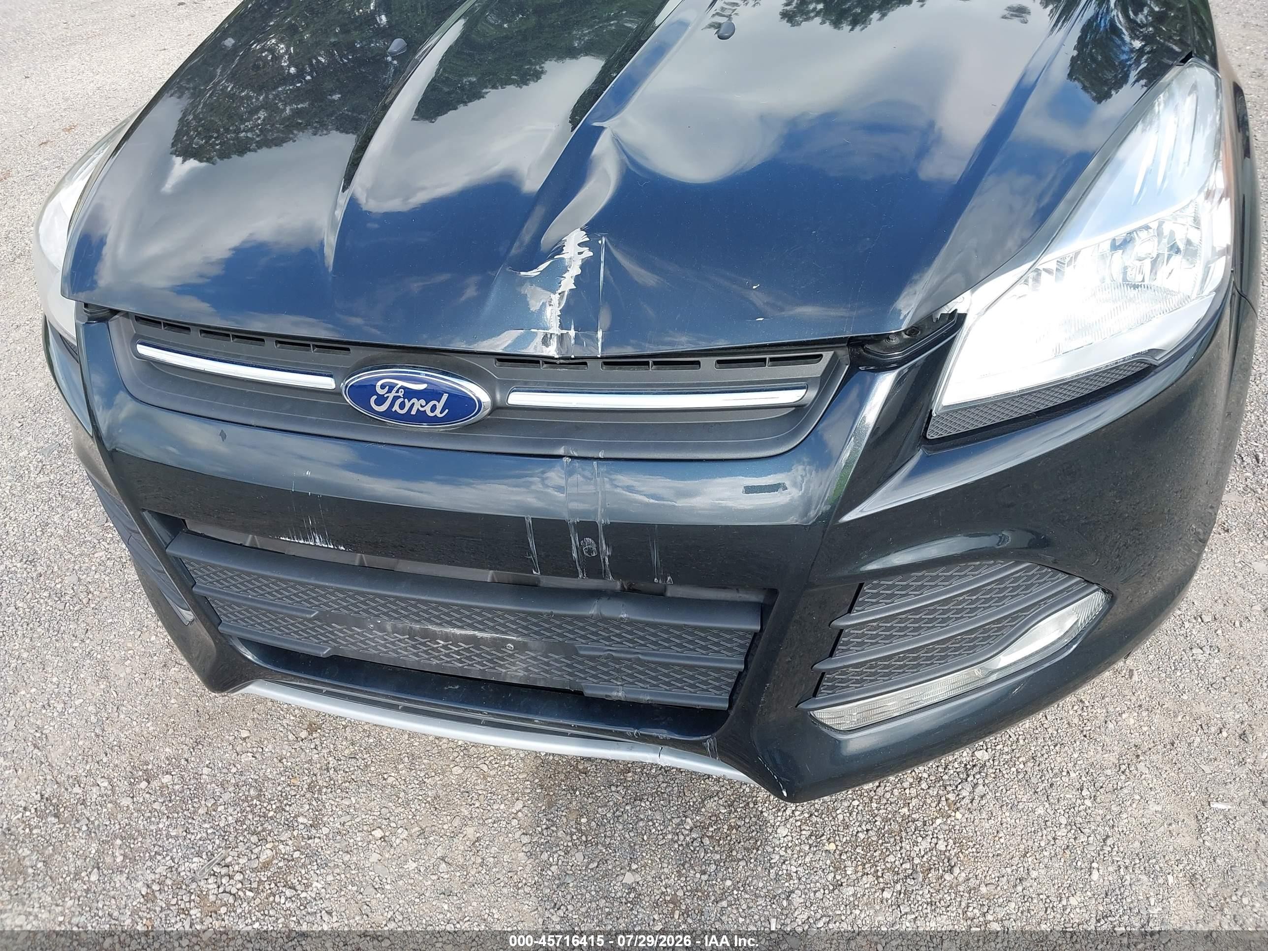 2014 Ford Escape Se Black vin: 1FMCU0G9XEUB27873